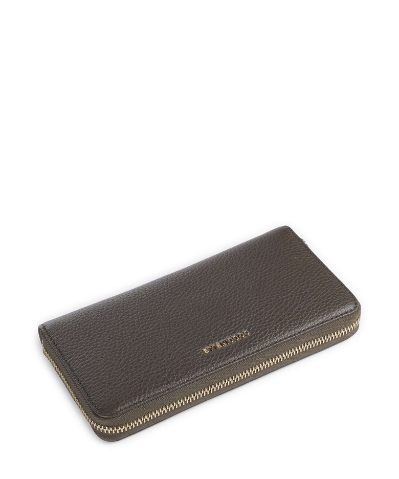 Coccinelle Metallic Soft Wallet fango