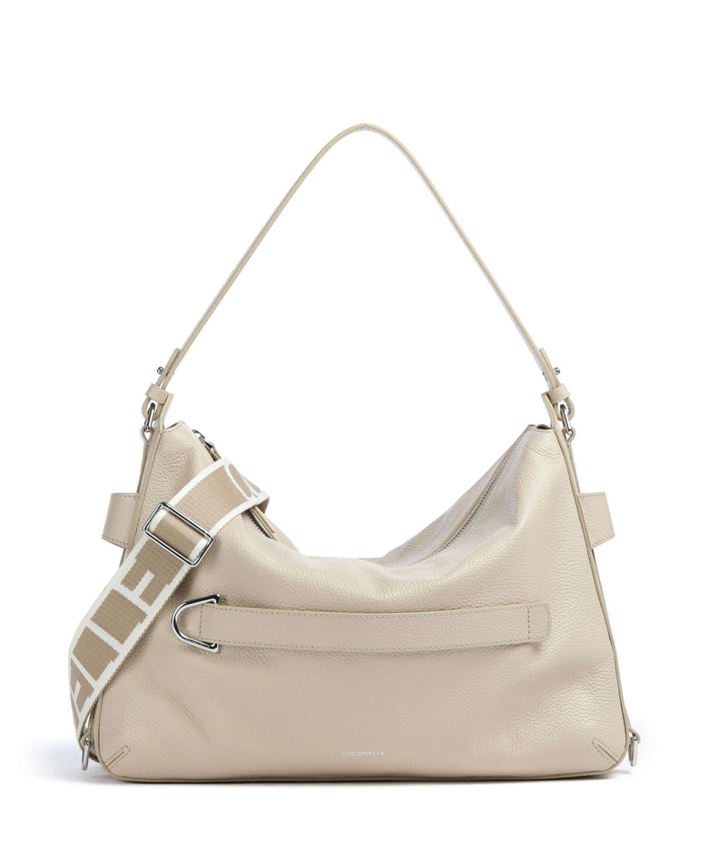 Coccinelle Gretel Ribbon Hobo bag sandshell