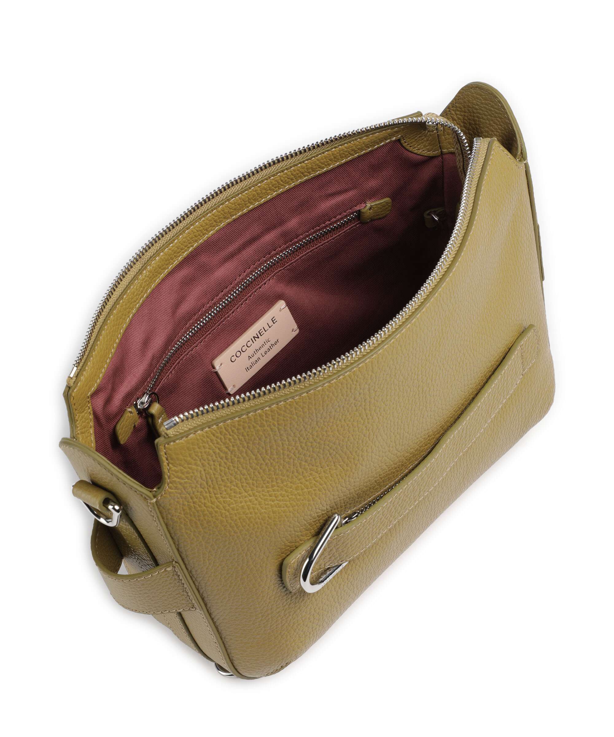 Coccinelle Gretel Ribbon Crossbody bag seagrass