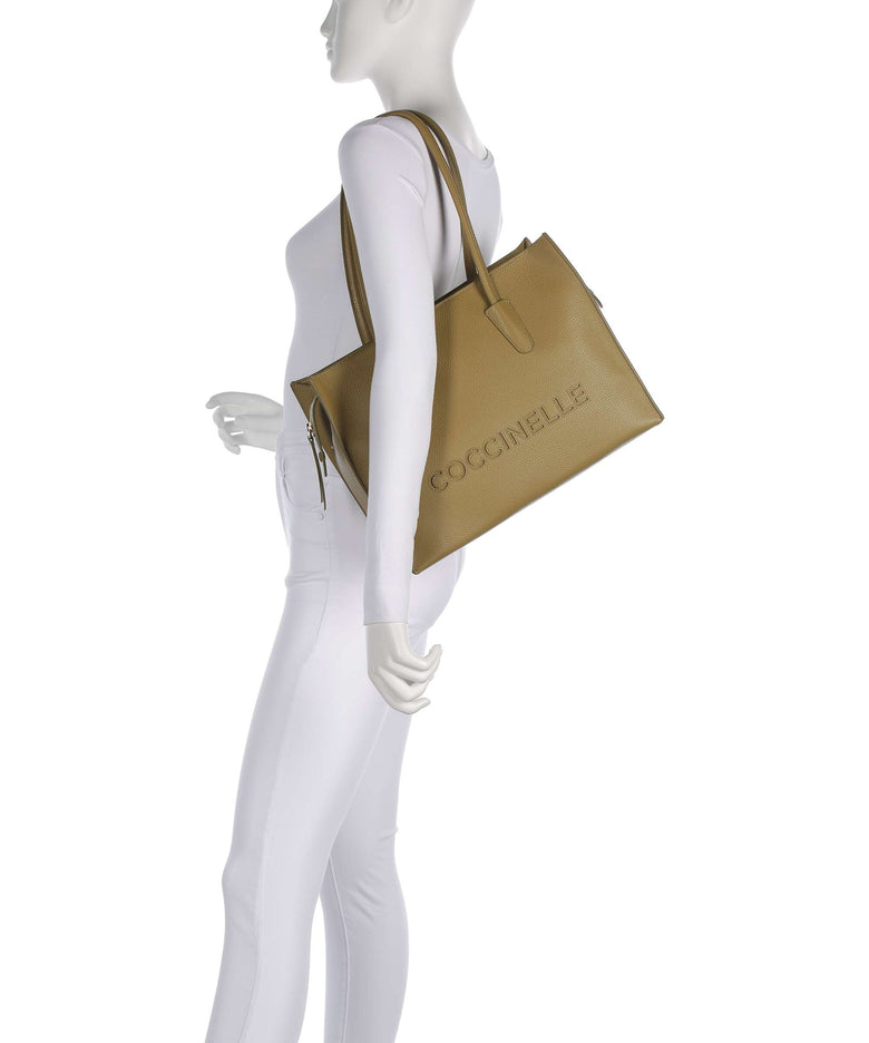 Coccinelle Myrtha Tote bag seagrass