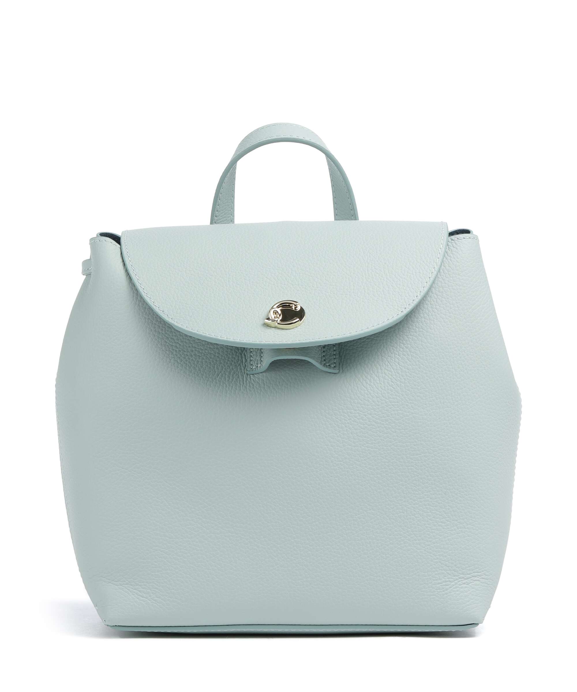 Coccinelle Nikla Backpack grained leather aquamarine/deep blue