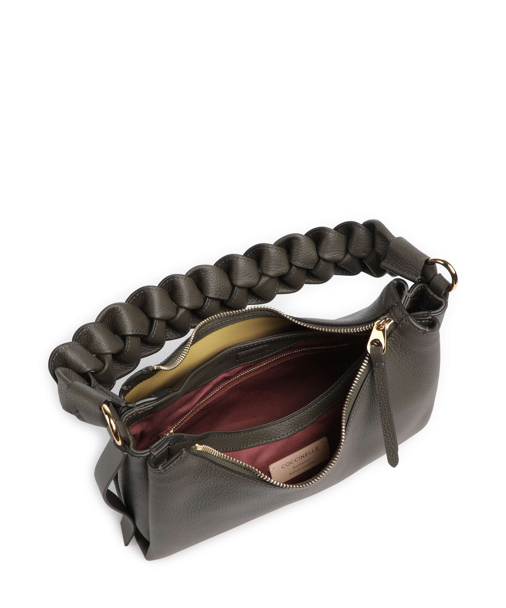 Coccinelle Boheme Grana Double Shoulder bag fango/honey