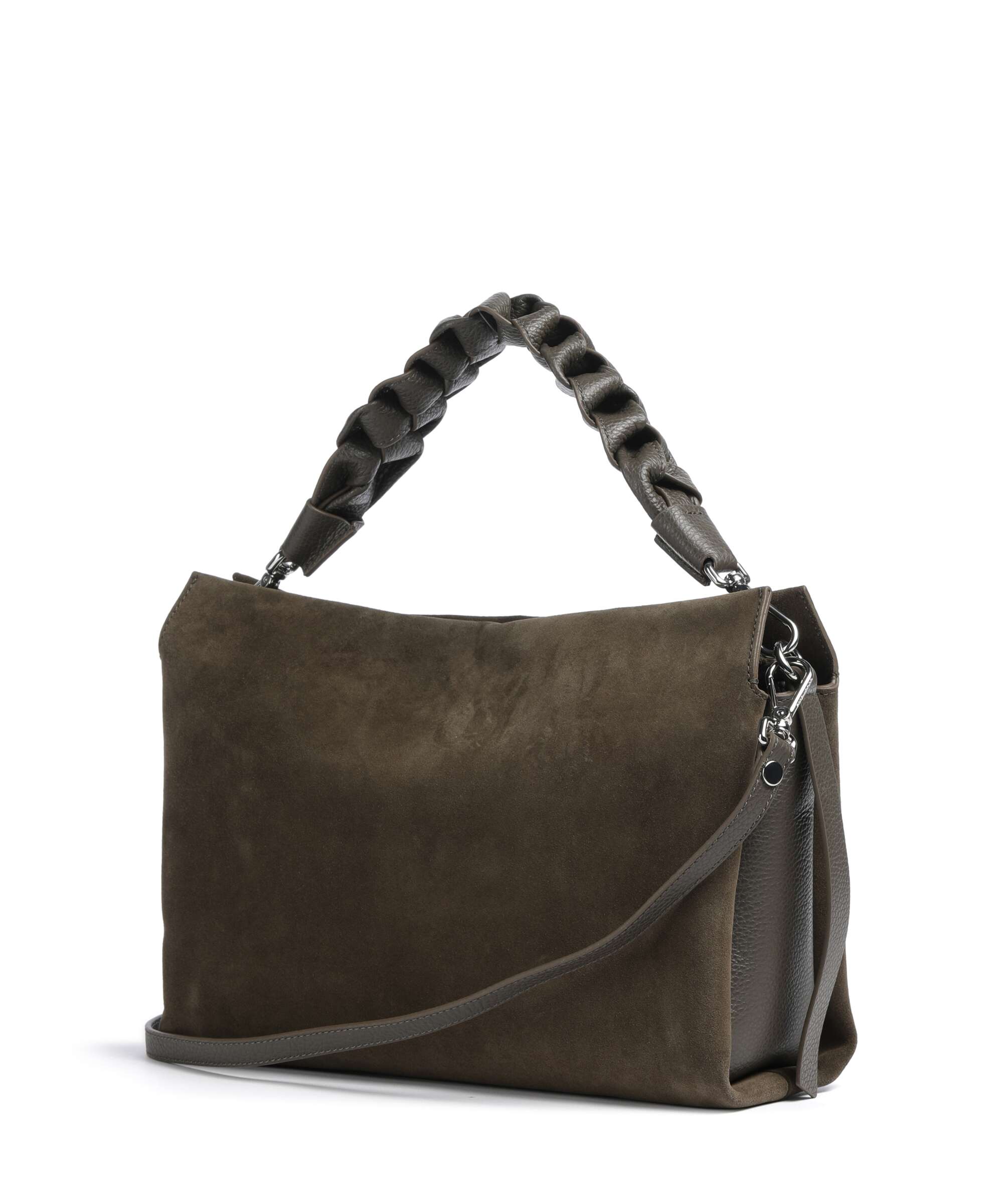 Coccinelle Boheme Suede Hobo bag fango