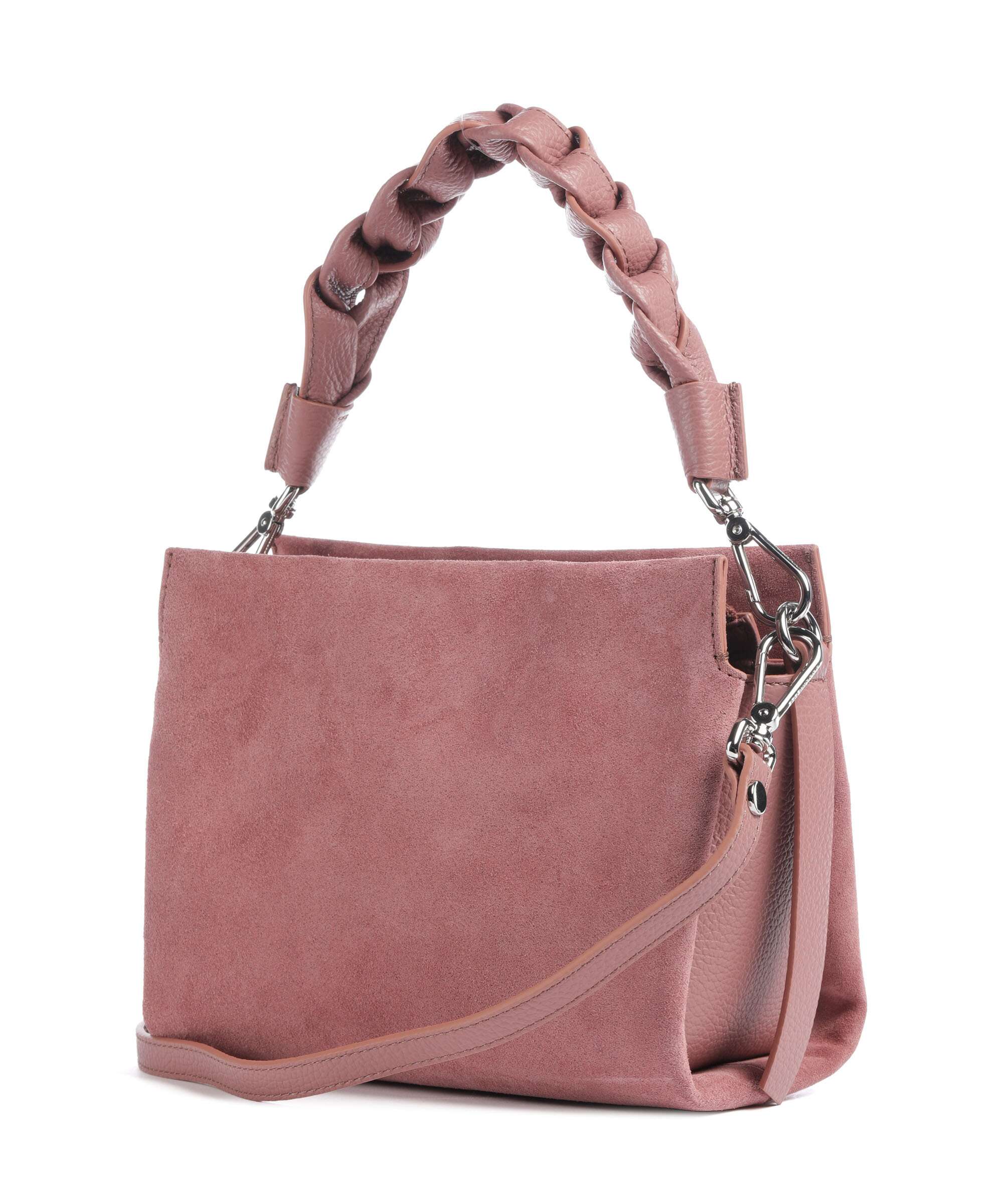 Coccinelle Boheme Suede Handbag winter rose