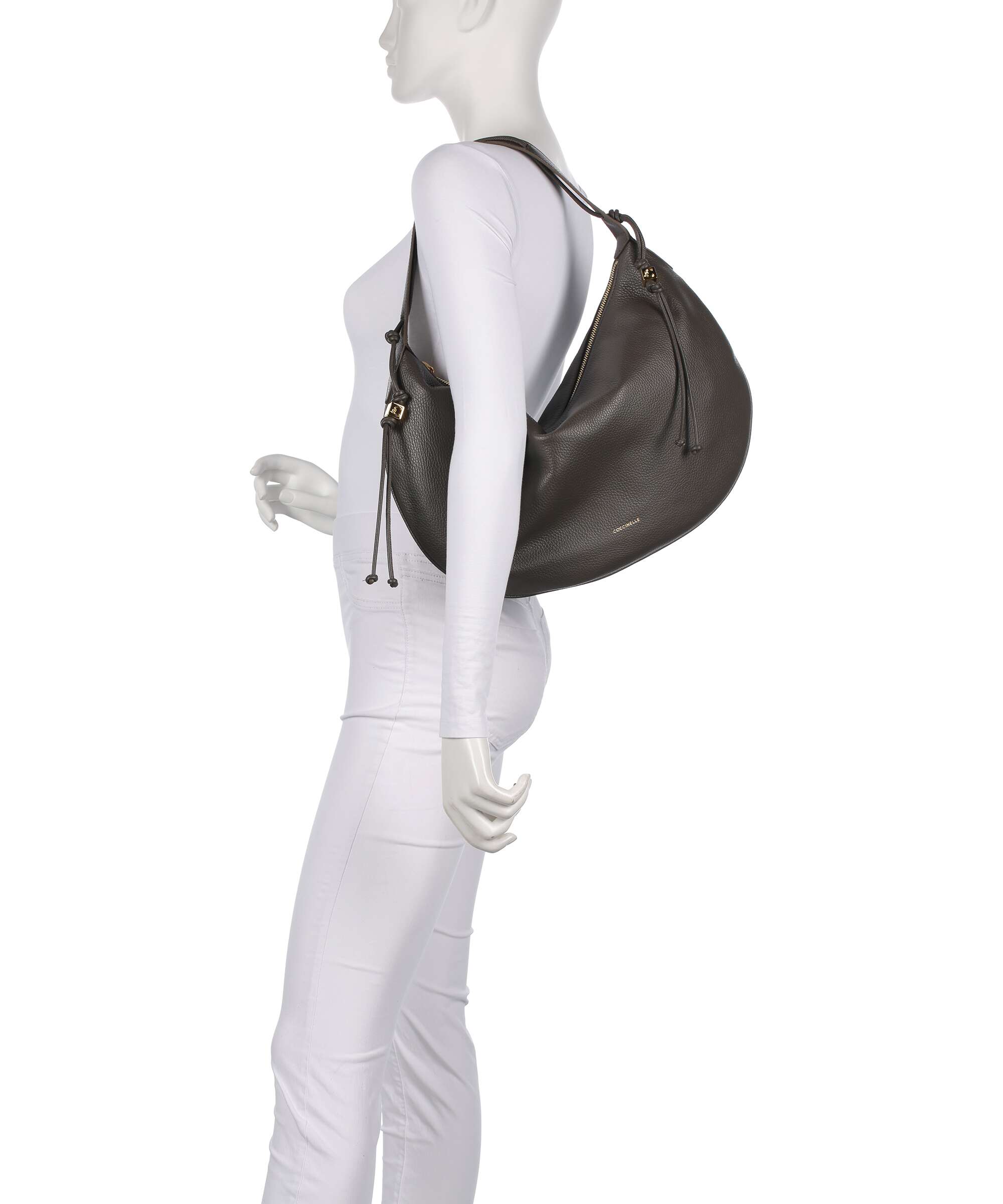 Coccinelle Thess Hobo bag fango