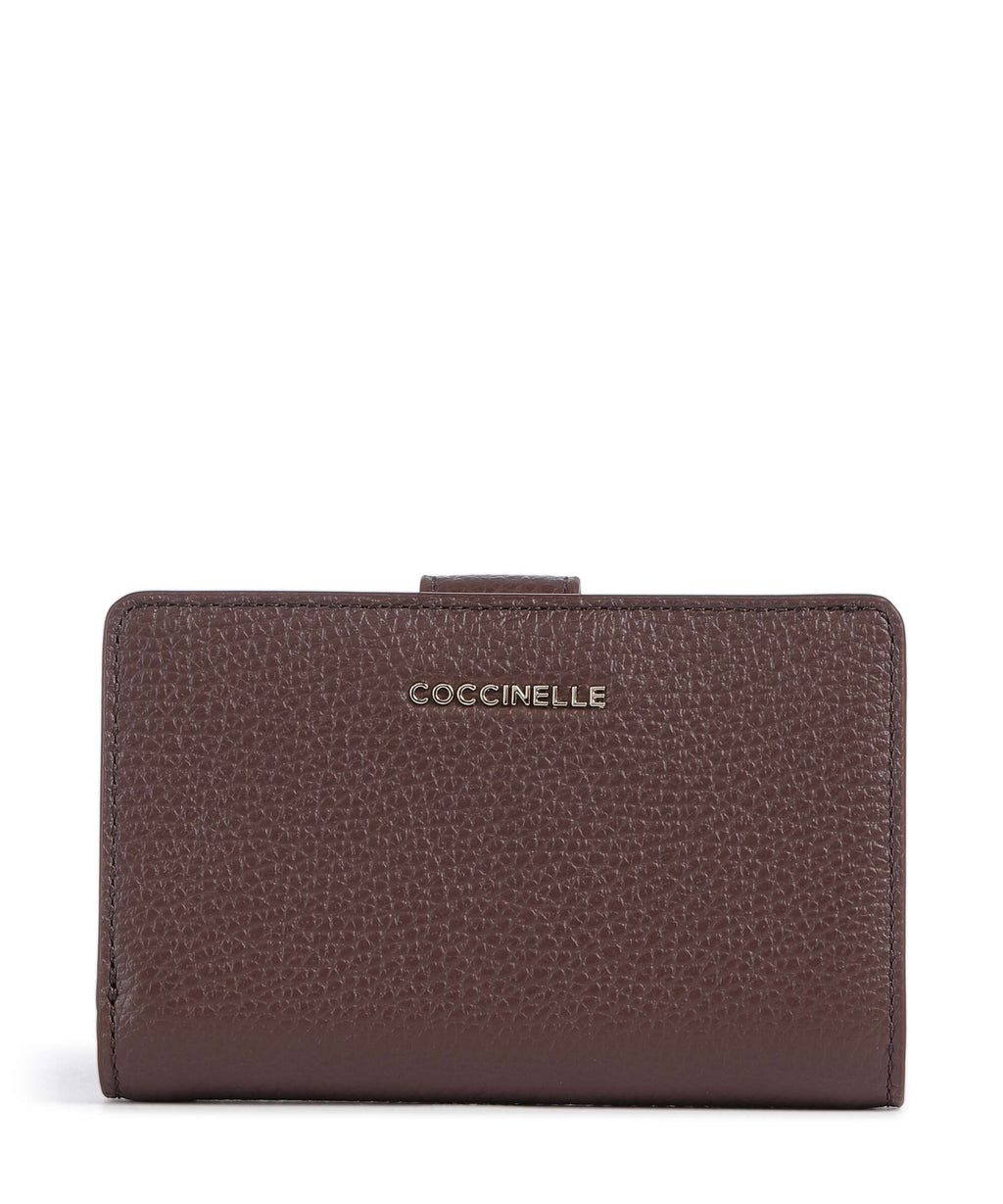 Coccinelle Metallic Soft Wallet berry