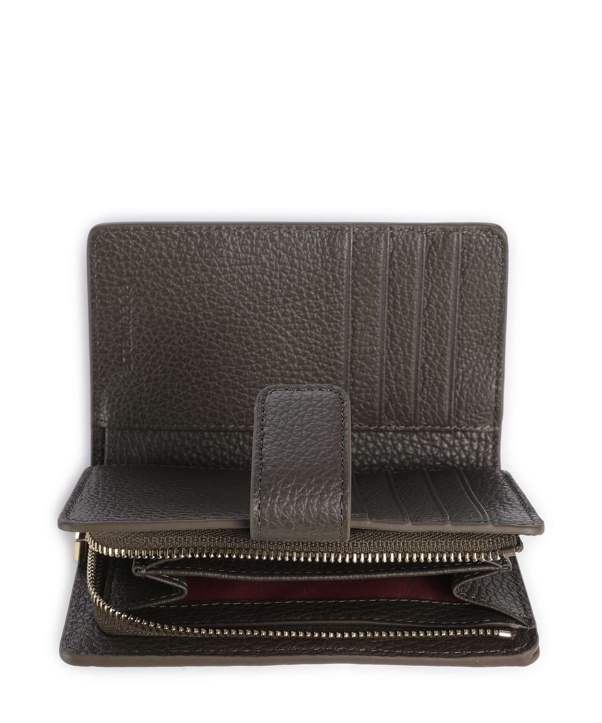 Coccinelle Metallic Soft Wallet fango