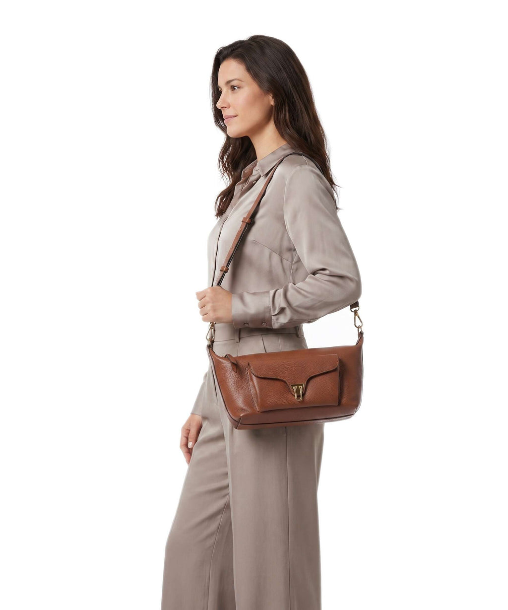 Coccinelle Beat Generation Crossbody bag cognac