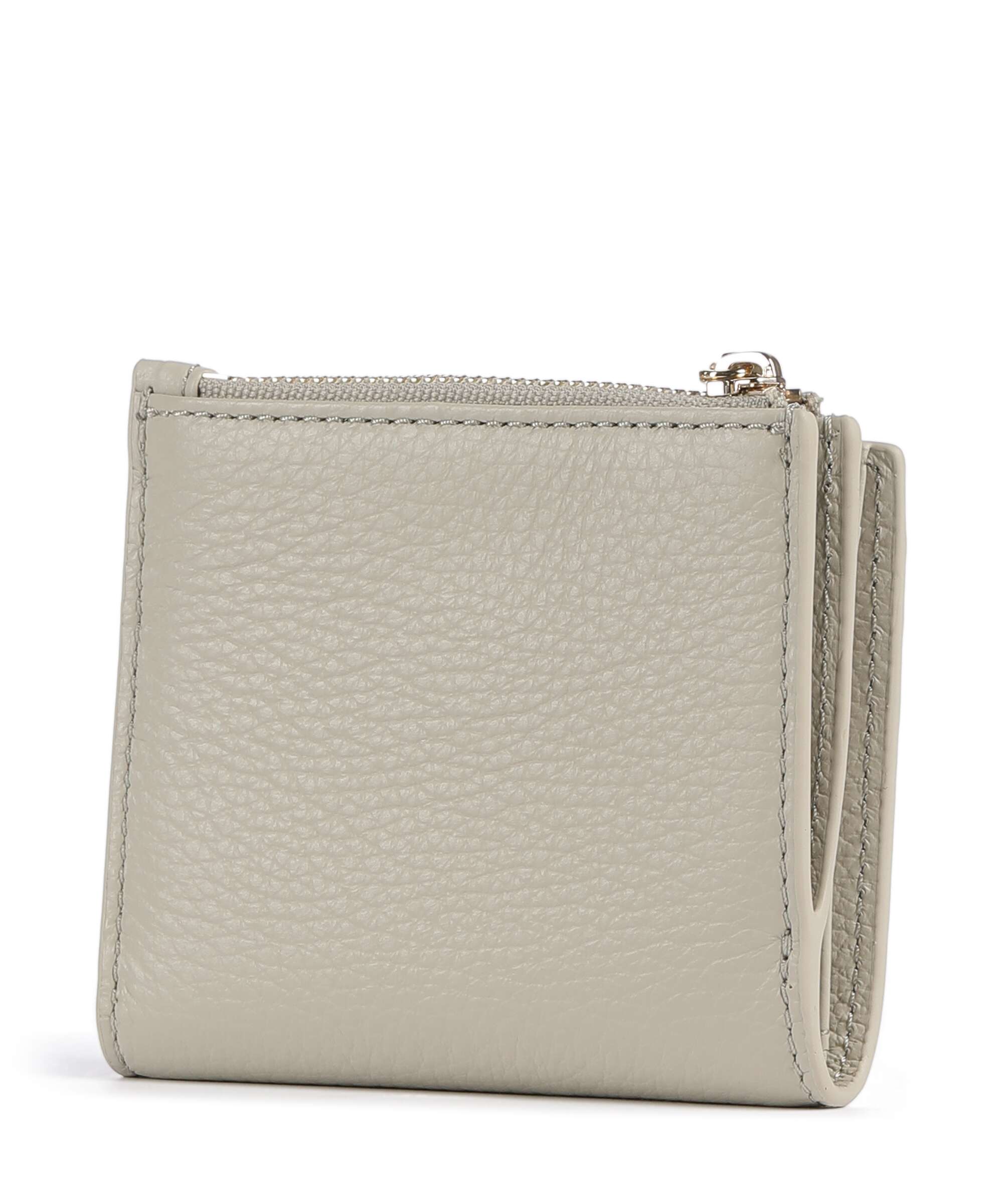 Coccinelle Metallic Soft Wallet grained leather eucalipto