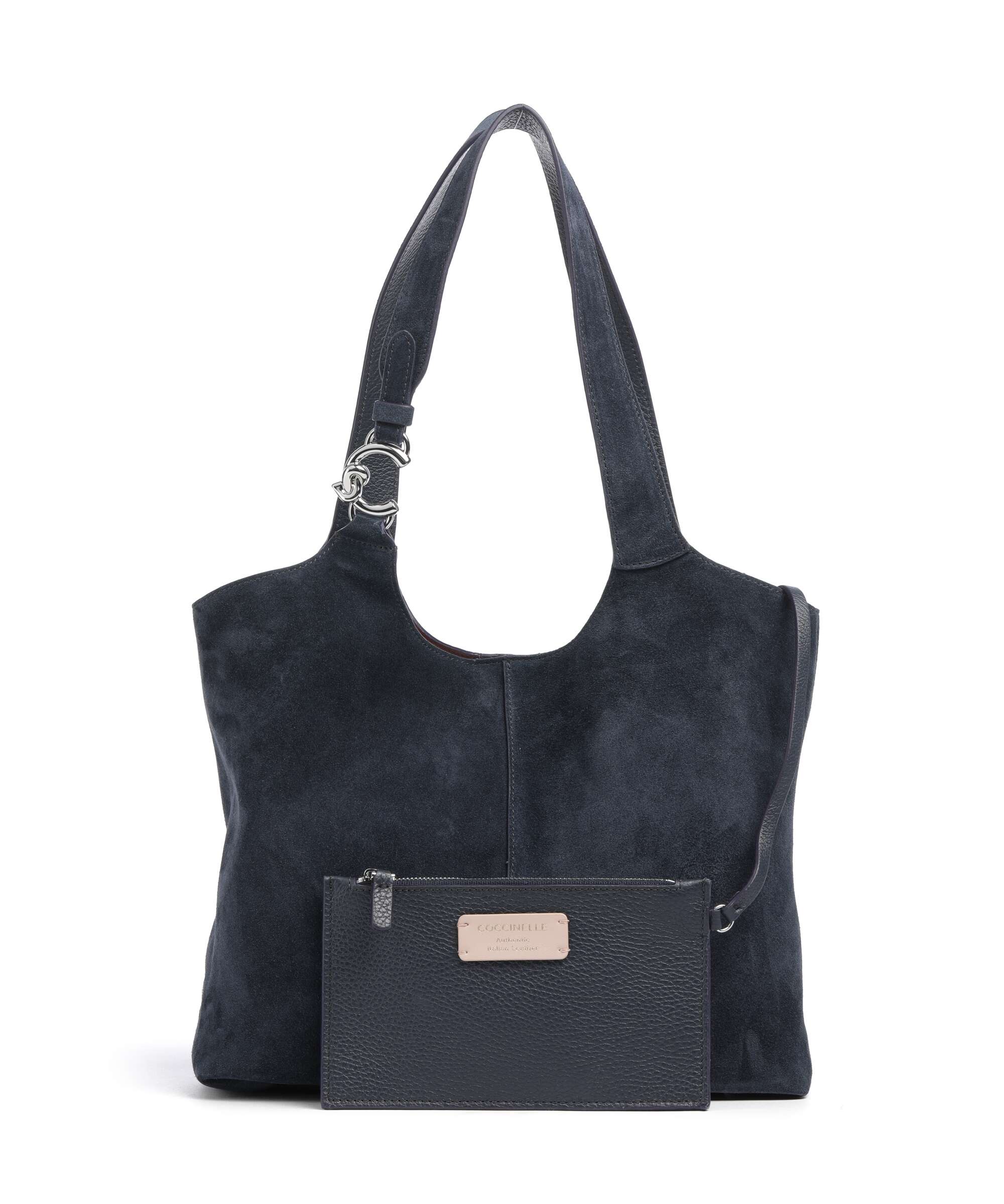 Coccinelle C-Easy Suede Hobo bag midnight blue