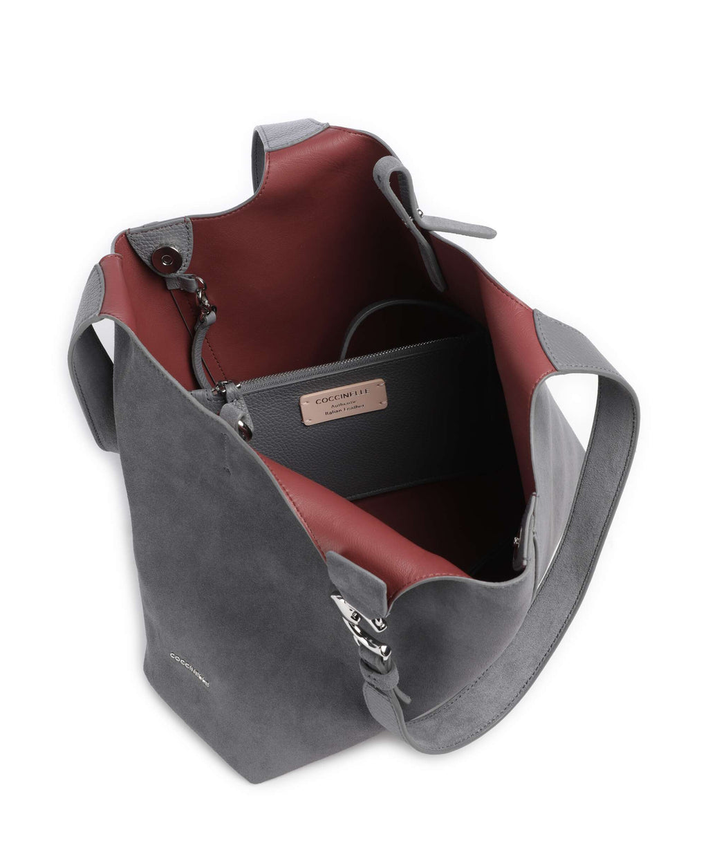 Coccinelle C-Easy Suede Hobo bag stove