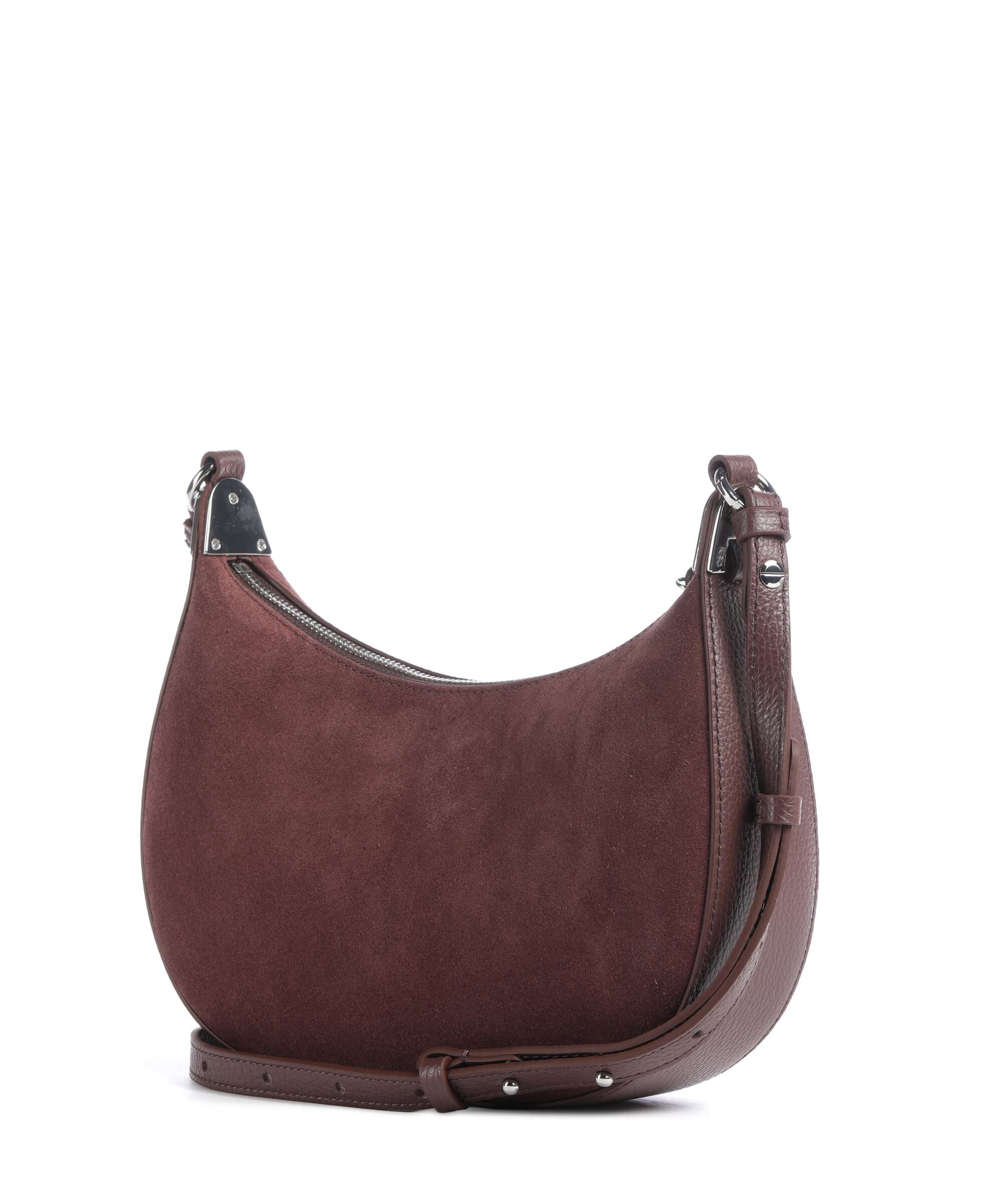 Coccinelle Fujiko Suede Crossbody bag berry