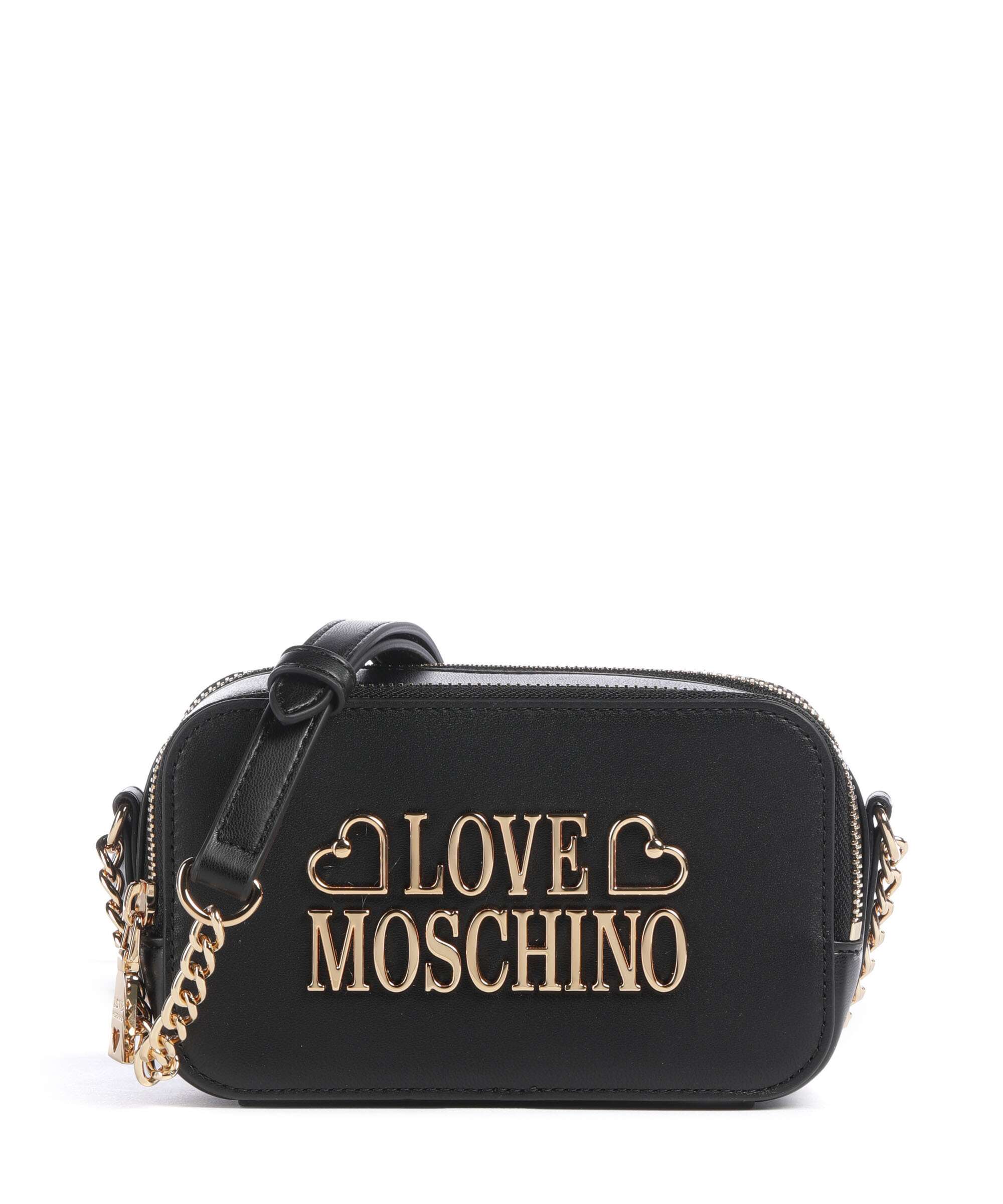 Love Moschino Lovely Love Crossbody bag imitation leather black