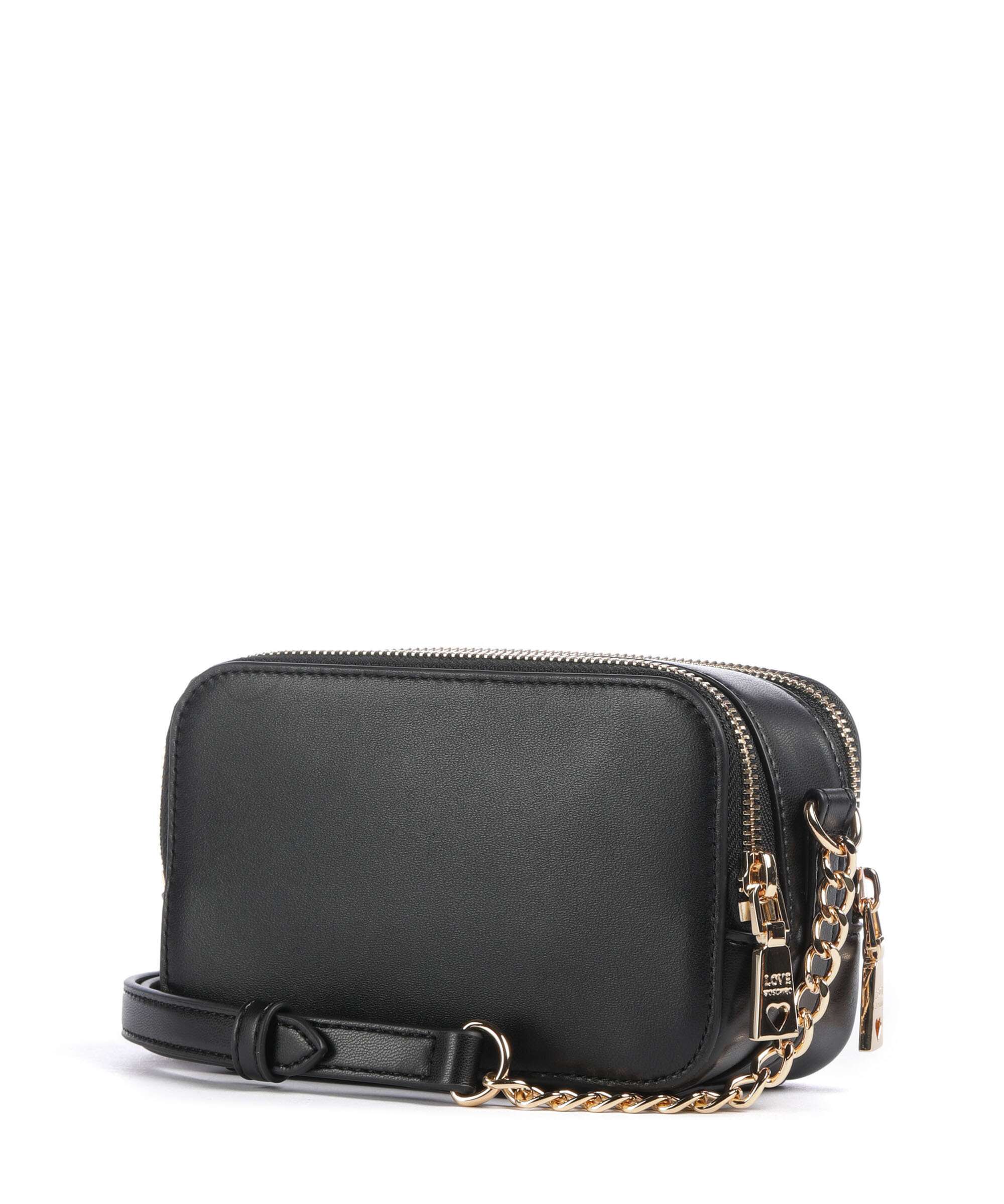 Love Moschino Lovely Love Crossbody bag imitation leather black