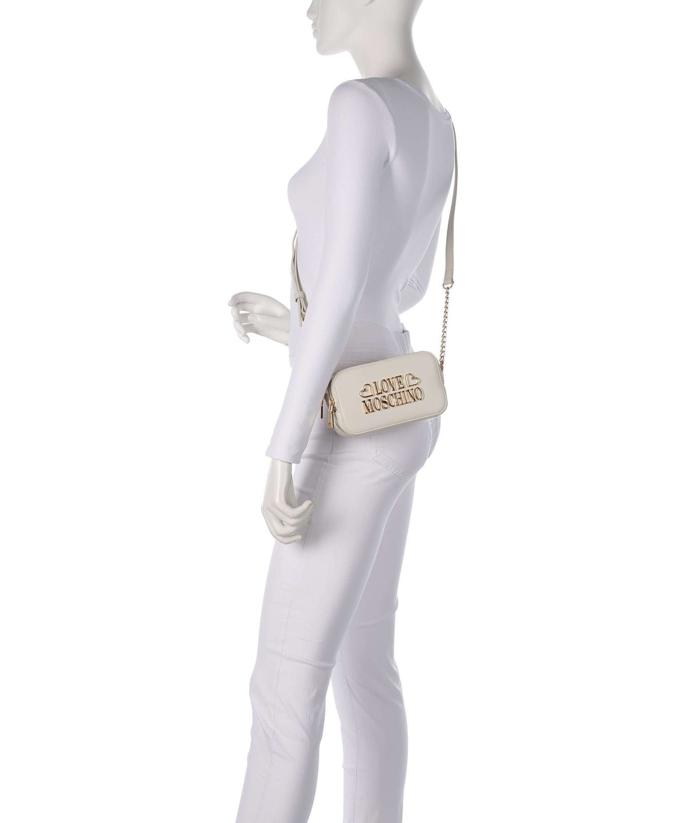 Love Moschino Lovely Love Crossbody bag ivory