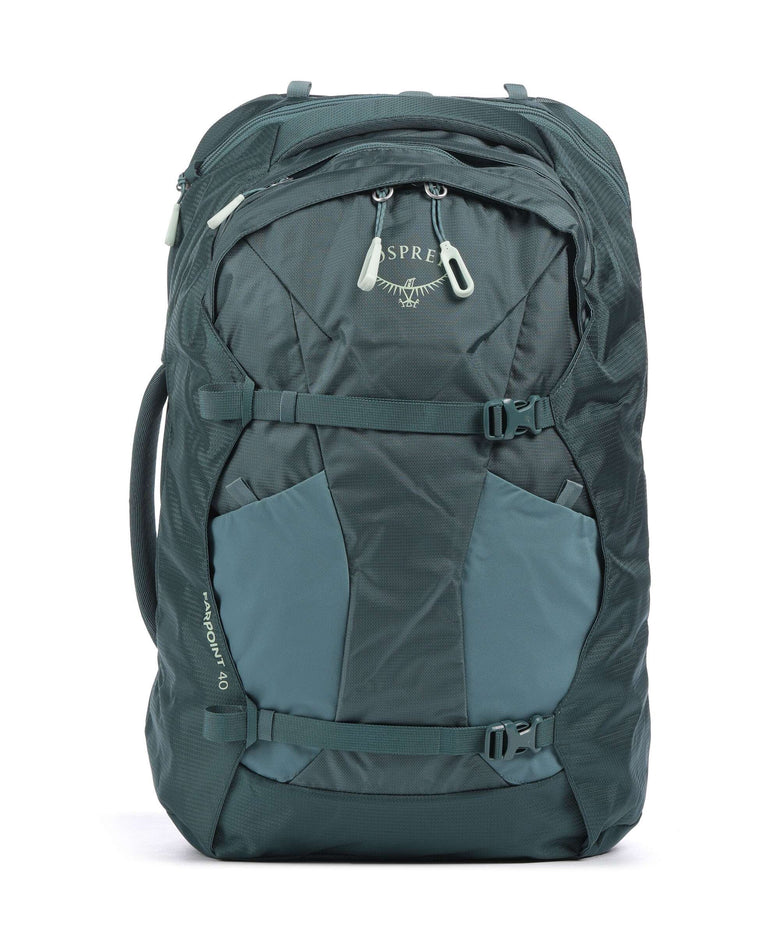 osprey backpack fairview 40 Osprey Fairview 40 Travel backpack 16″ recycled nylon cascade blue/torrent blue