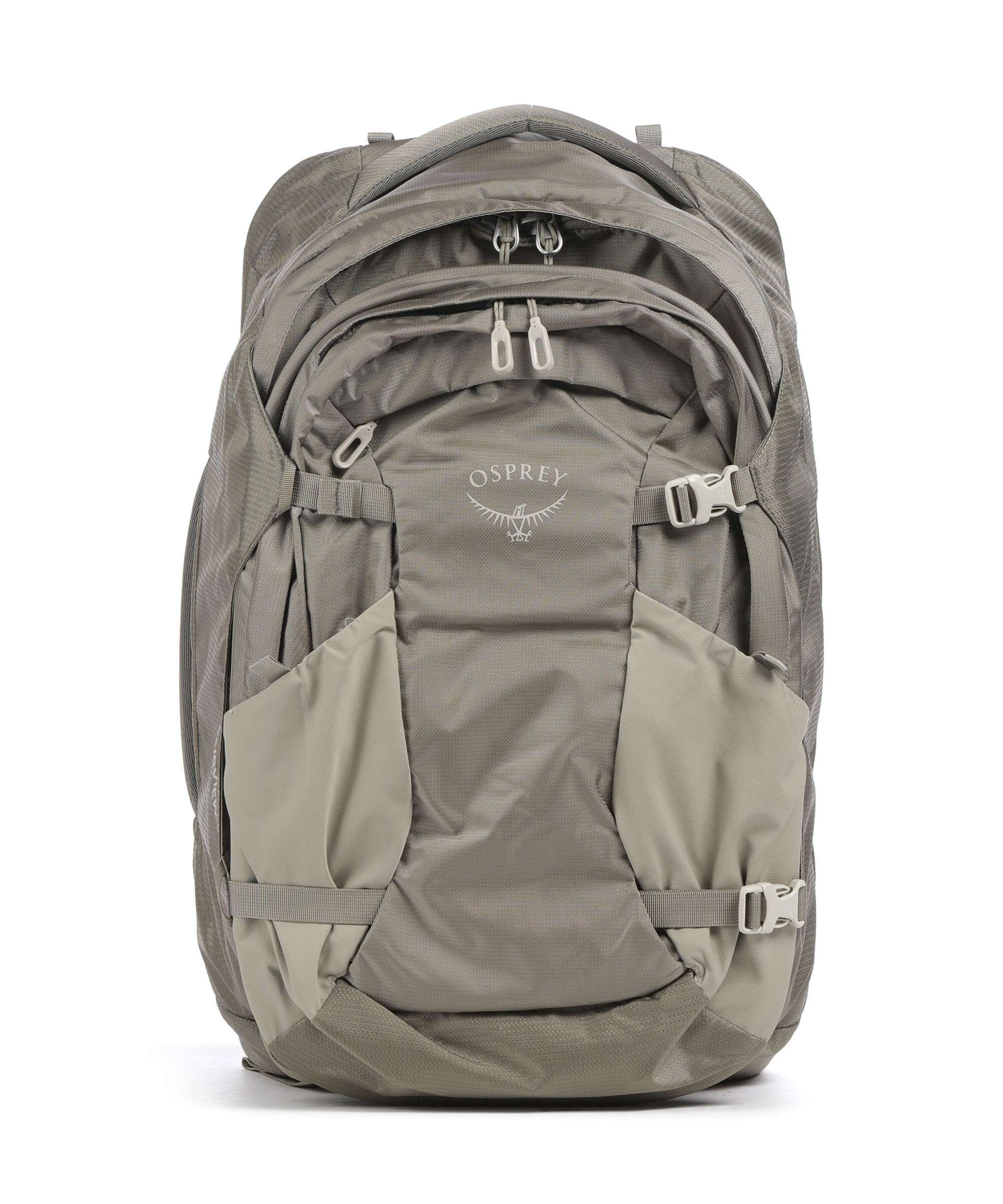 Osprey Fairview 55 Travel backpack recycled polyester sawdust/olive tan