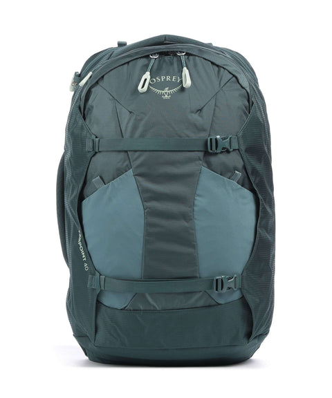 osprey bag vietnam Farpoint 40 Travel backpack 16″ recycled nylon cascade blue/torrent blue Editorialist_Condition_Very_Good compatible laptop compartment is adidas has launched the Color:BLUE MAGE