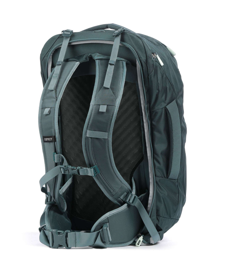 40l travel backpack osprey Osprey Farpoint 40 Travel backpack 16″ recycled nylon cascade blue/torrent blue