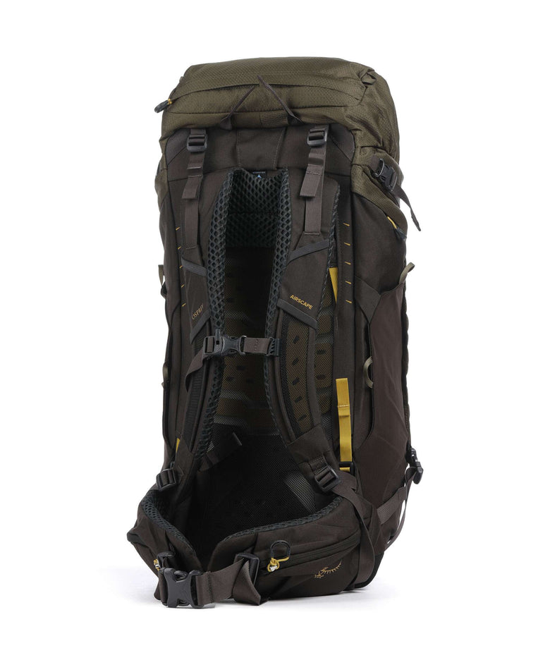 osprey 45 backpack Osprey Kestrel 45 Hiking backpack recycled polyester moss green