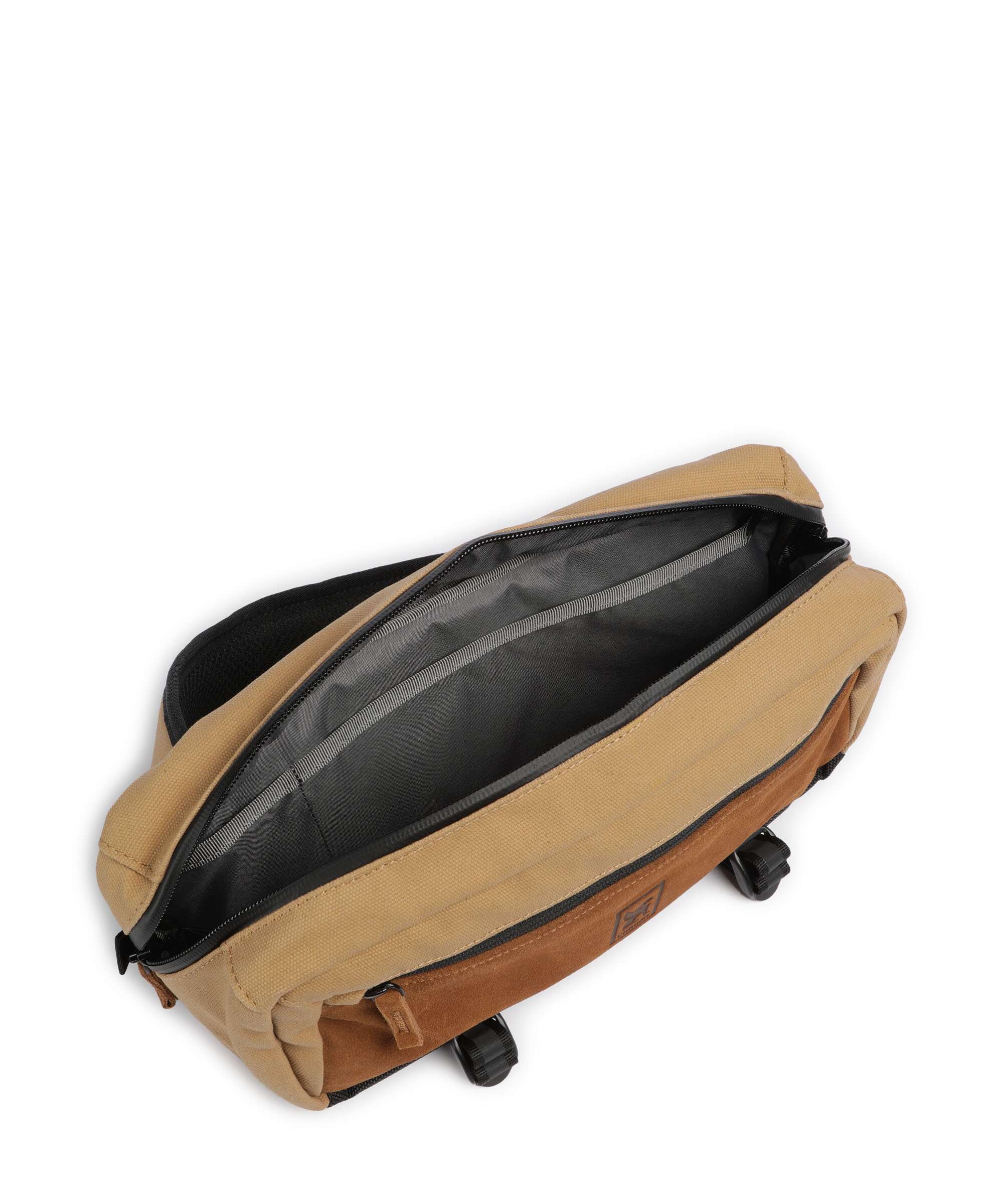 Chrome Kadet Mini Suede Sling bag cotton, brushed cow leather