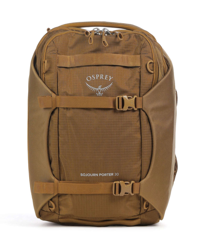 osprey 30l travel backpack Osprey Sojourn Porter 30 Travel backpack recycled polyester koseret green
