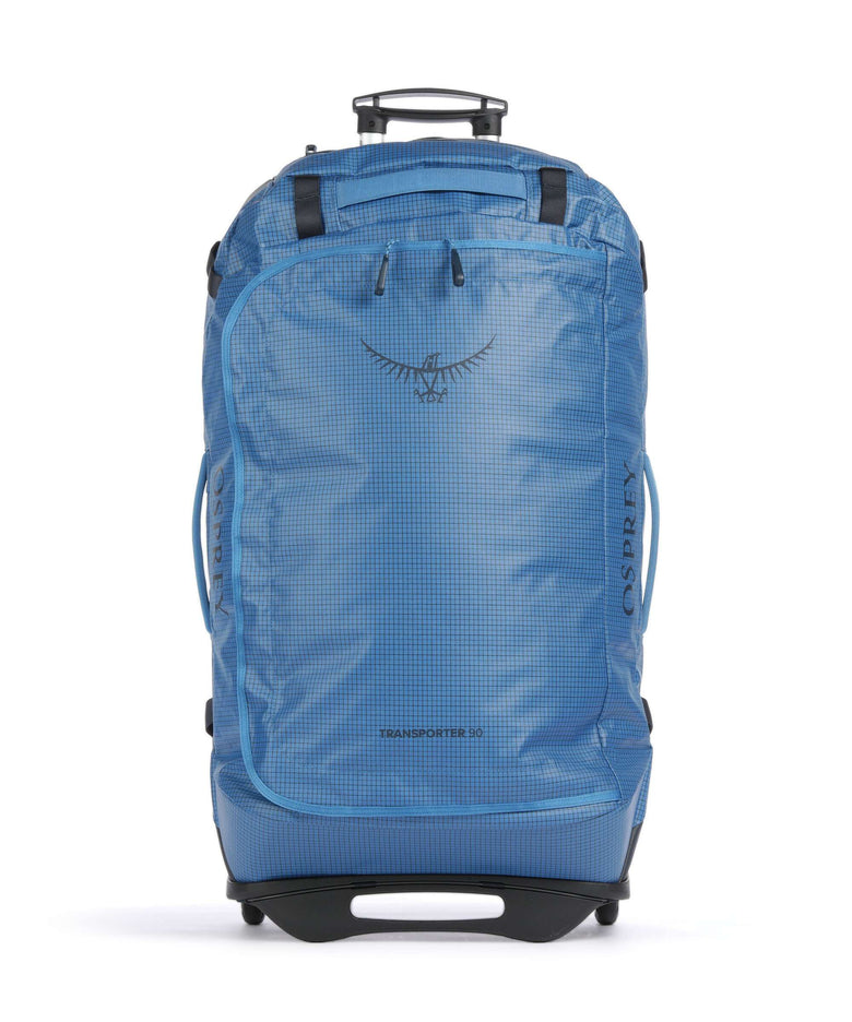 osprey 90 backpack Osprey Transporter 90 Travel bag with wheels blue flame/scoria blue 78 cm