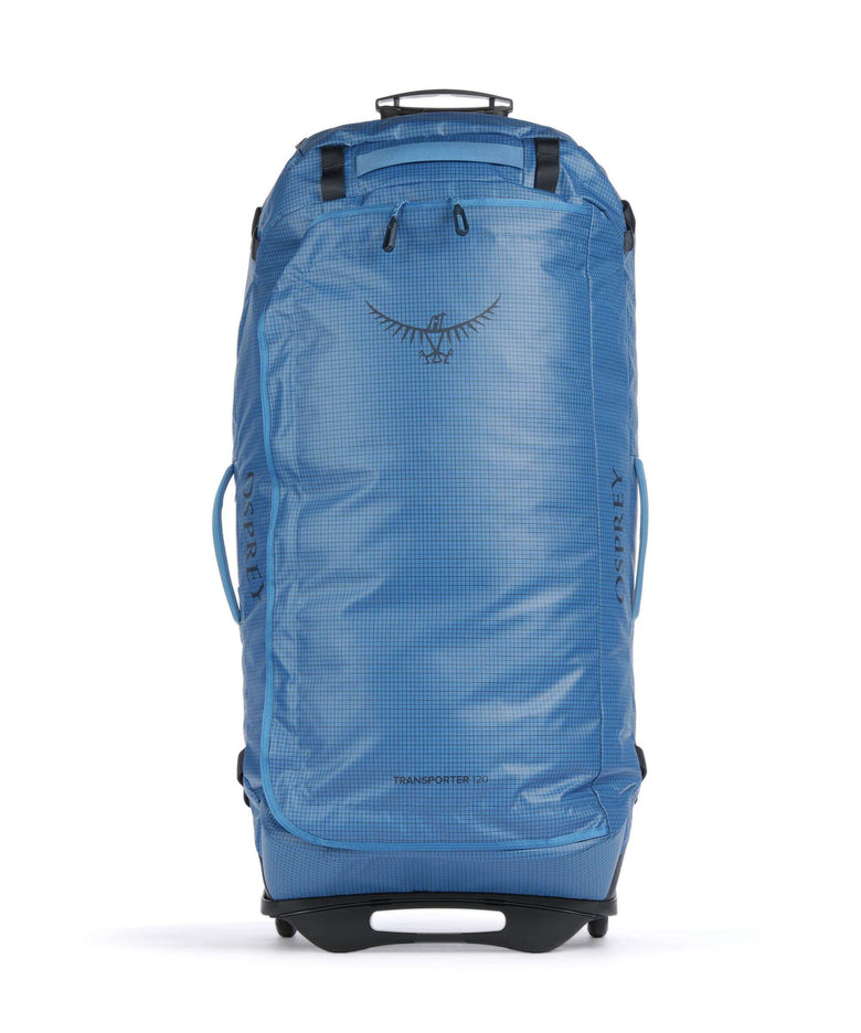 osprey 120 backpack Transporter Duffel Bag With burly hardware and grab handles this duffel is comfortable to carry and features a padded stowaway harness Osprey Packs Rolling Transporter 120
