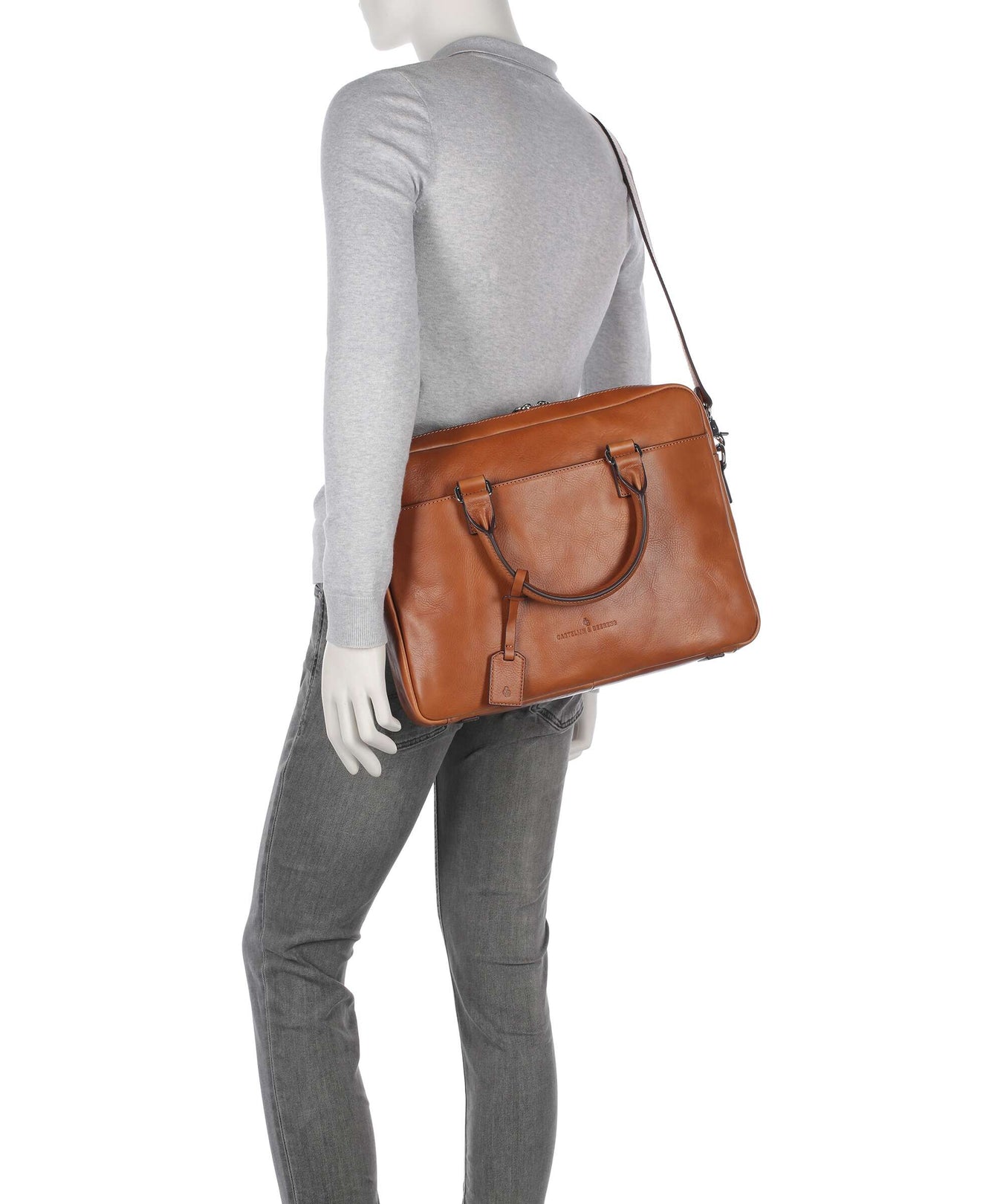 Castelijn & Beerens Heritage Briefcase light brown