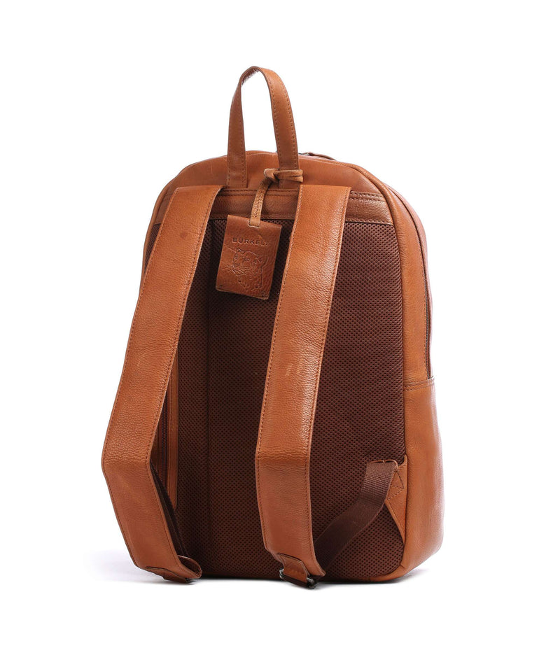Burkely Antique Avery Backpack 14″ grained leather cognac
