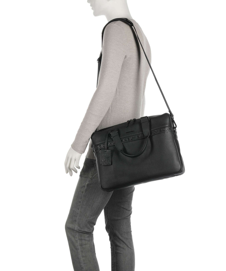 Burkely Minimal Mason Briefcase busy black