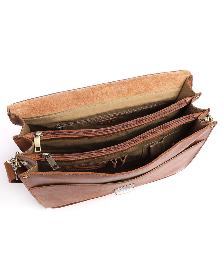 Burkely Vintage Dean Briefcase cognac