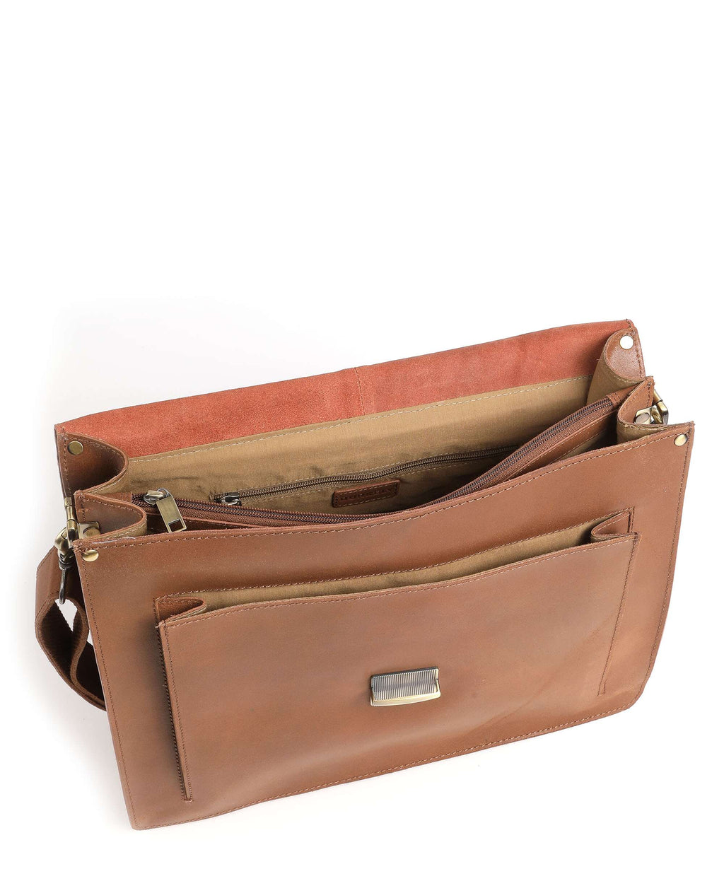 Burkely Vintage Scott Briefcase cognac