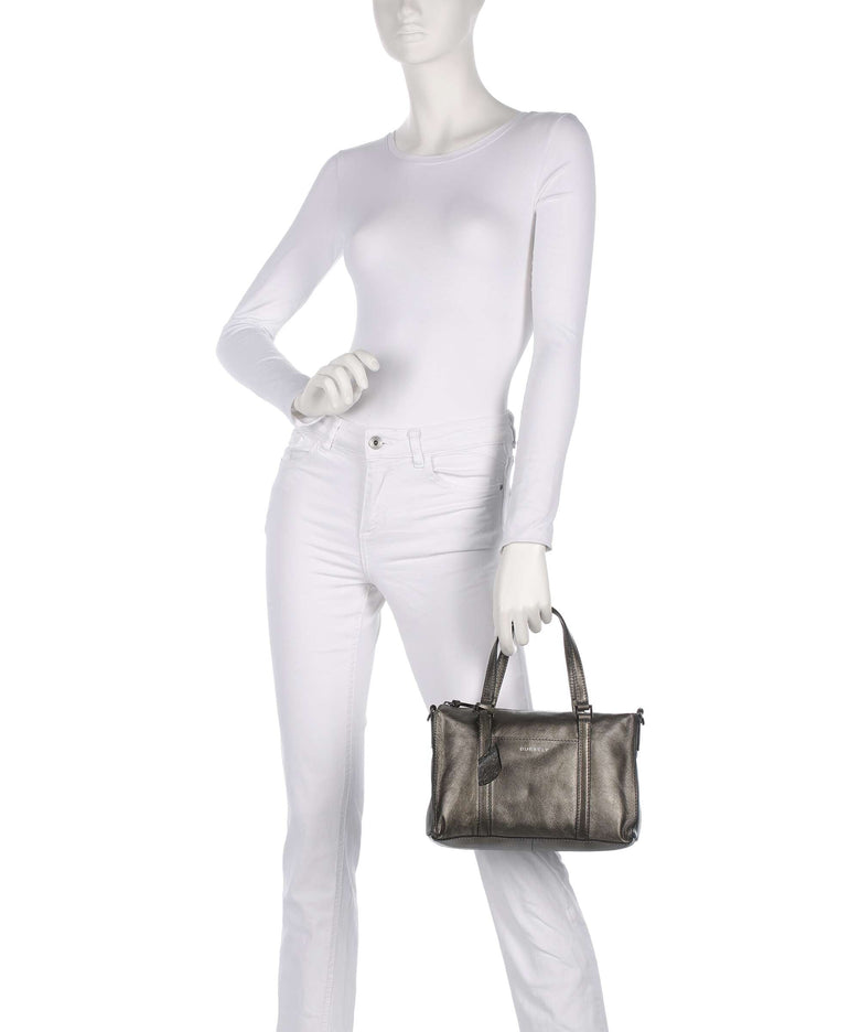 Burkely Creased Crystal Handbag gunmetal