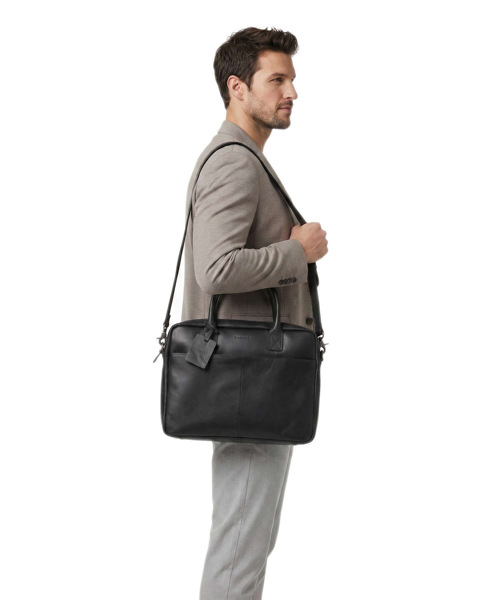 Burkely Vintage Jack Briefcase black