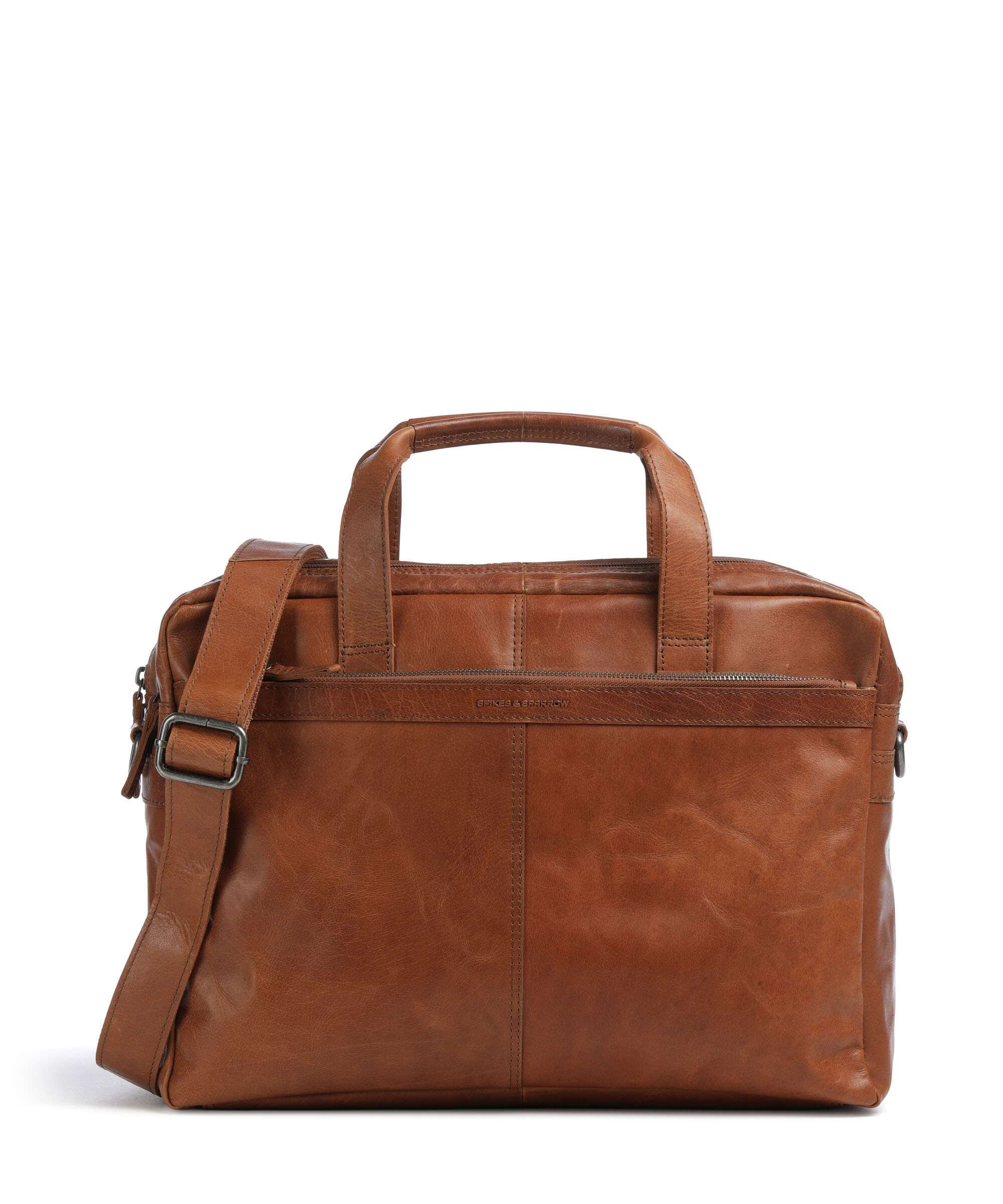 Spikes & Sparrow Bronco Colorado Briefcase 16″ fine grain leather