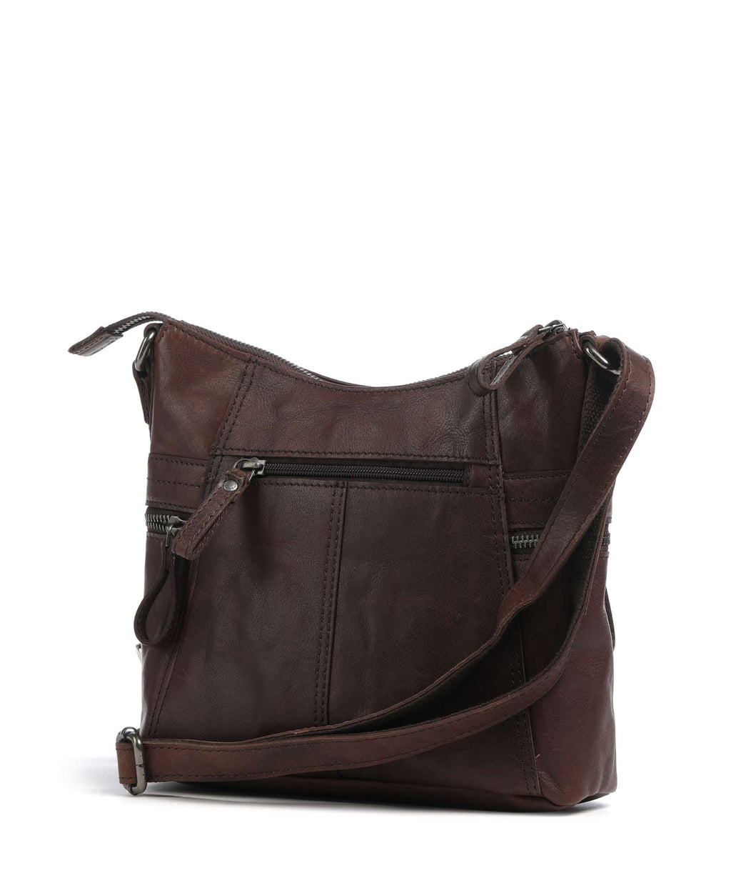 Spikes & Sparrow Bronco Georgia Crossbody bag dark brown