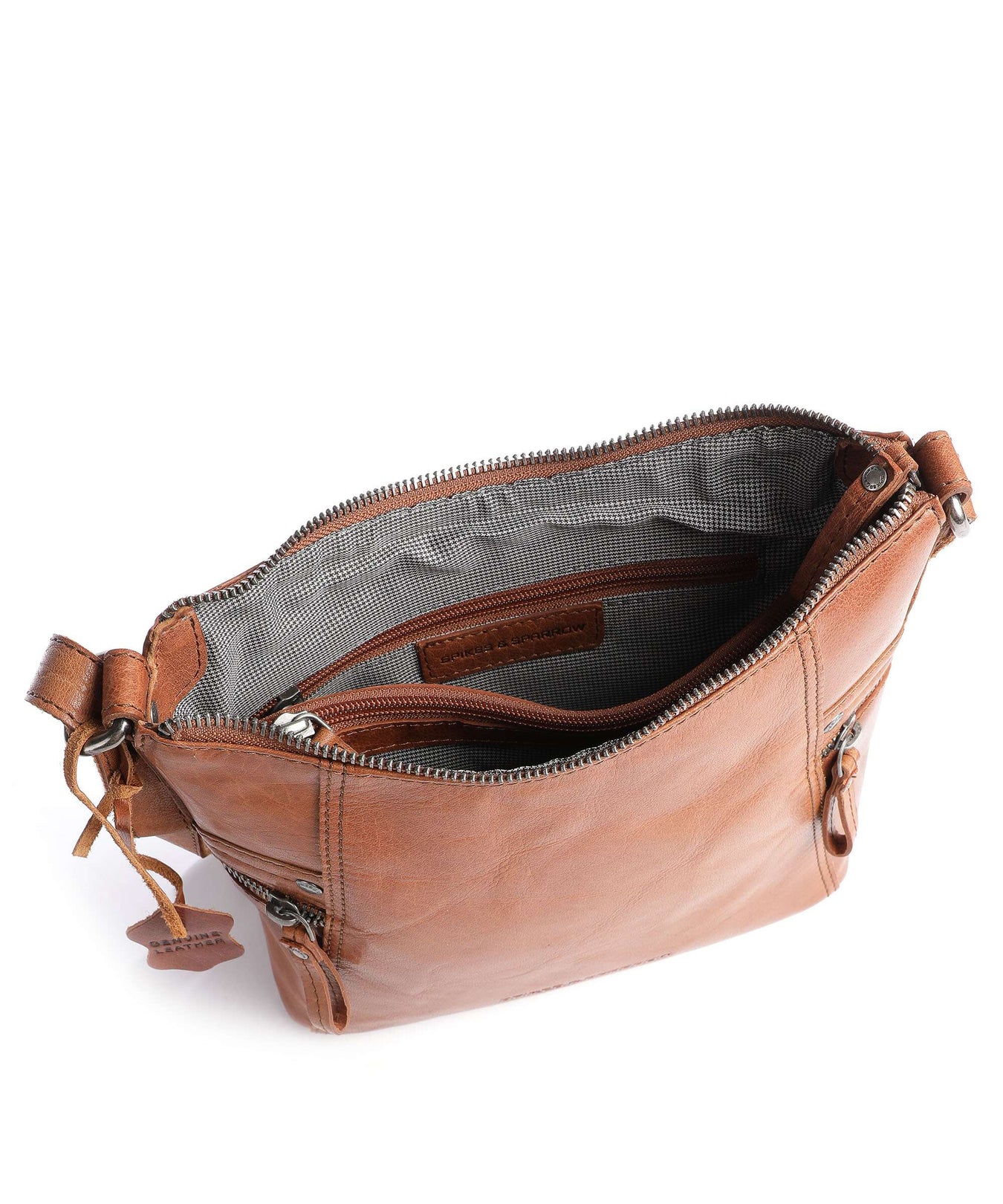 Spikes & Sparrow Bronco Crossbody bag brandy
