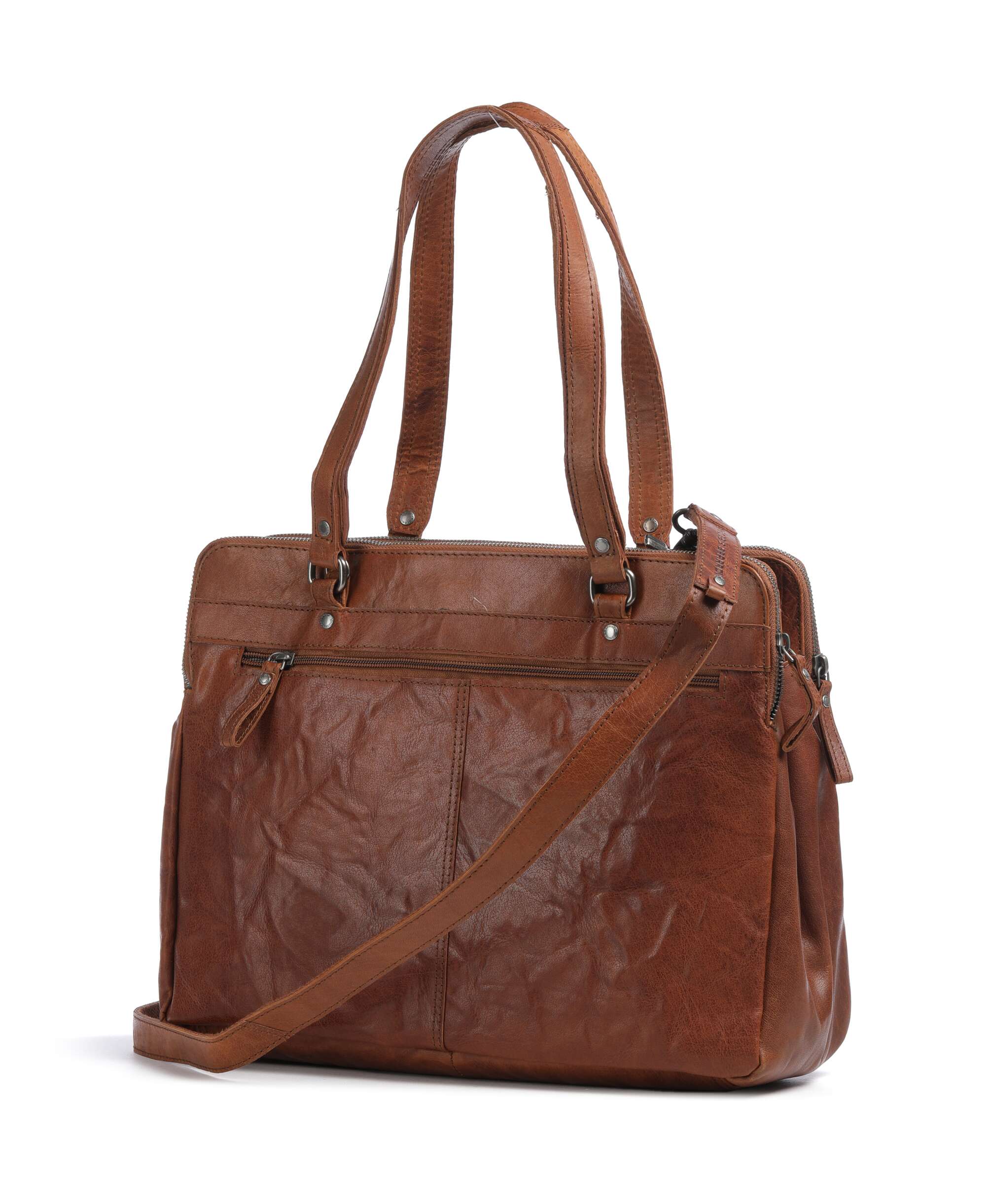 Spikes & Sparrow Bronco Tote bag cognac
