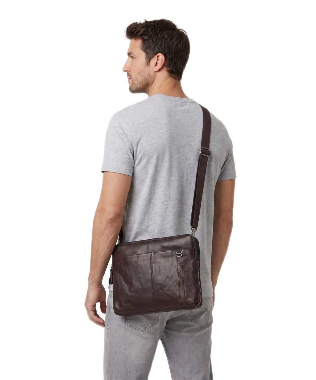 Spikes & Sparrow Bronco Yakima Laptop case dark brown