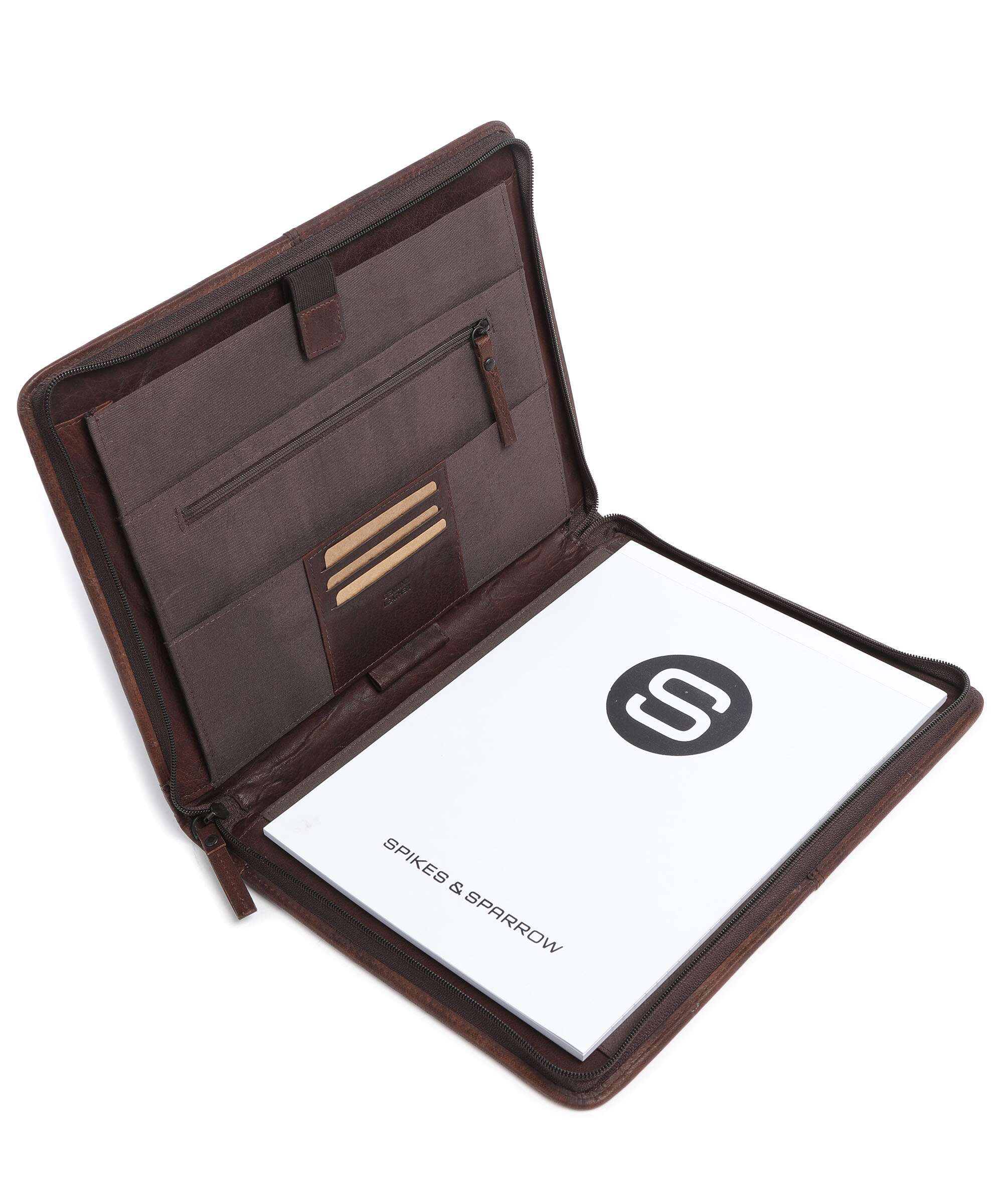Spikes & Sparrow Bronco Portfolio dark brown