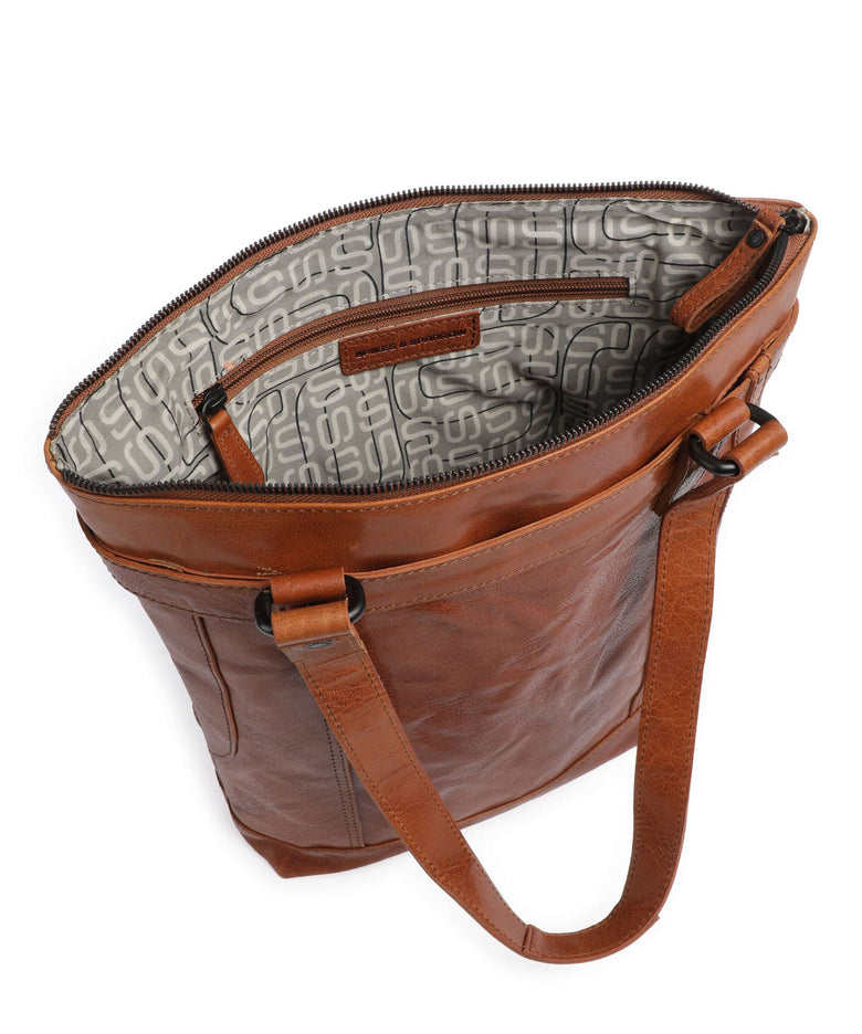 Spikes & Sparrow Bronco Tote bag cognac