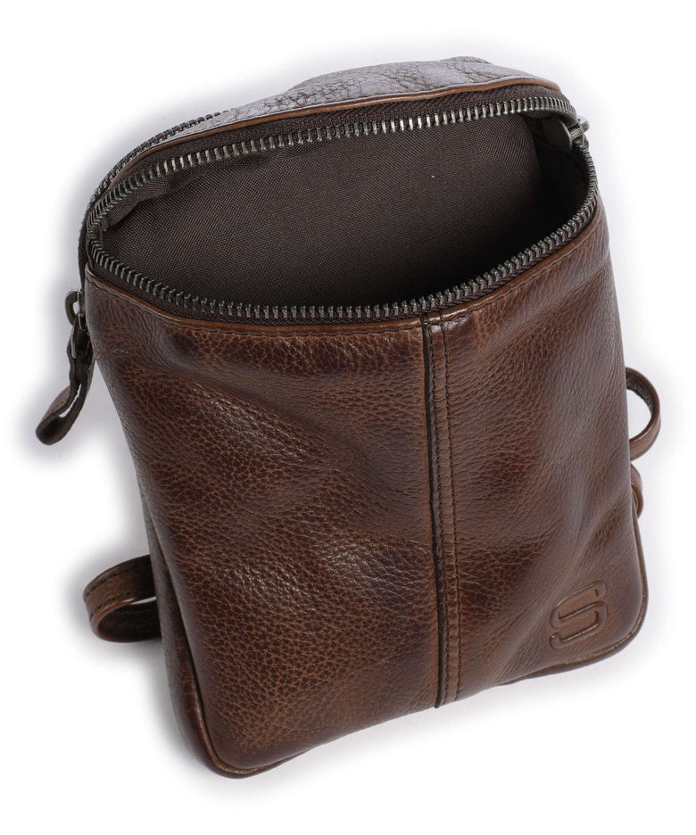 Spikes & Sparrow Apache Phone bag dunkelbraun