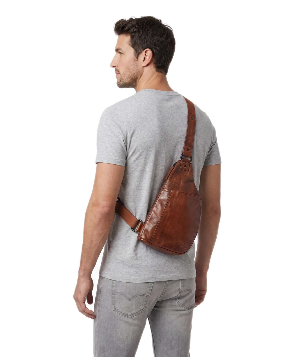 Spikes & Sparrow Apache Jamie Sling bag brandy