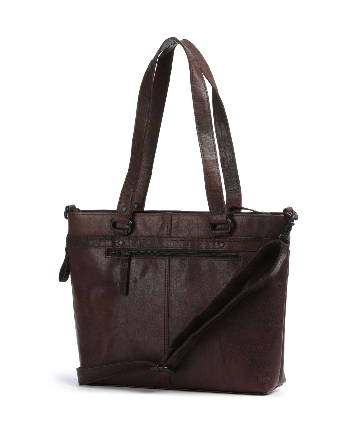 Spikes & Sparrow Bronco Lavendar Tote bag dunkelbraun