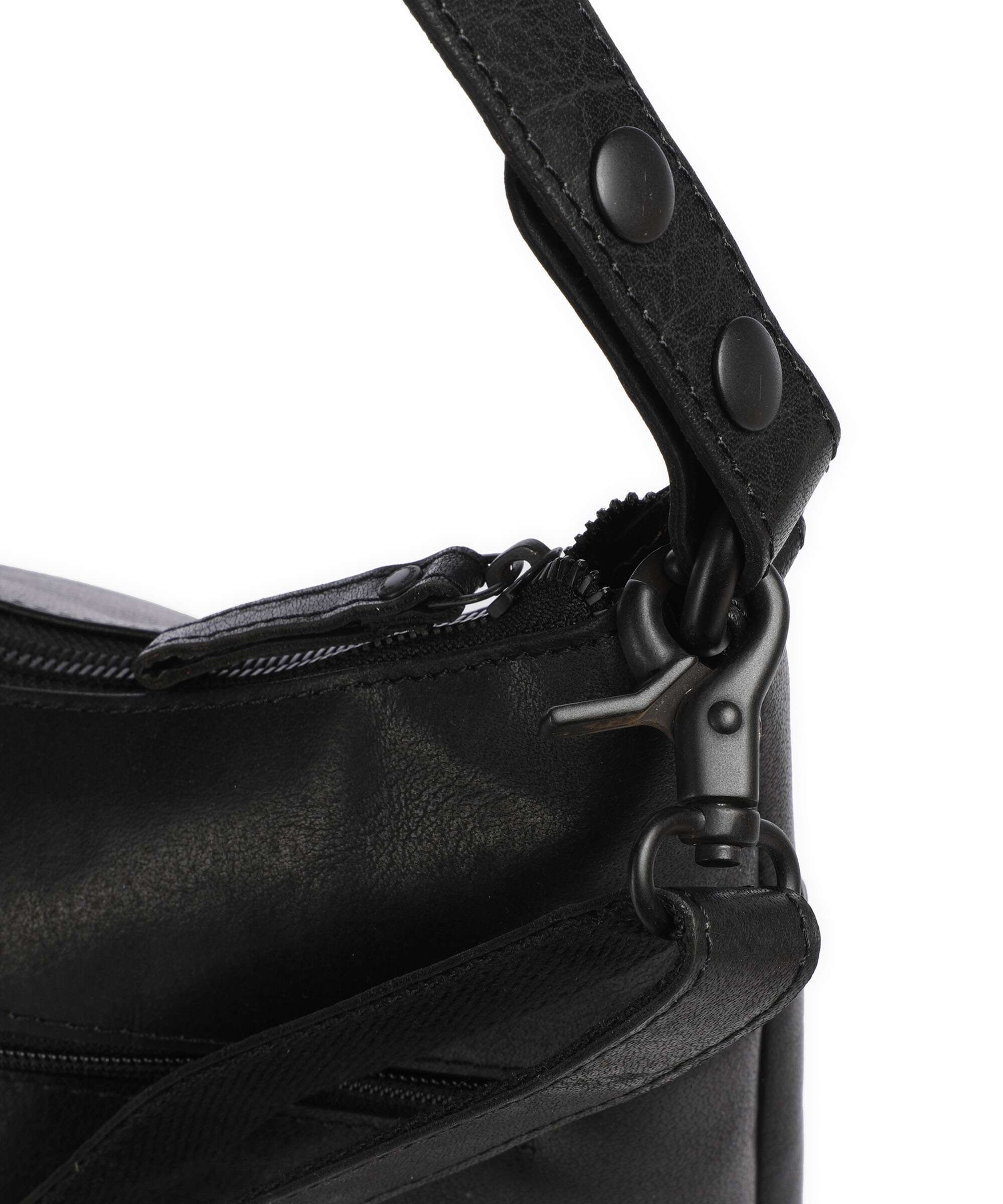 Spikes & Sparrow Bronco Sherrill Hobo bag schwarz