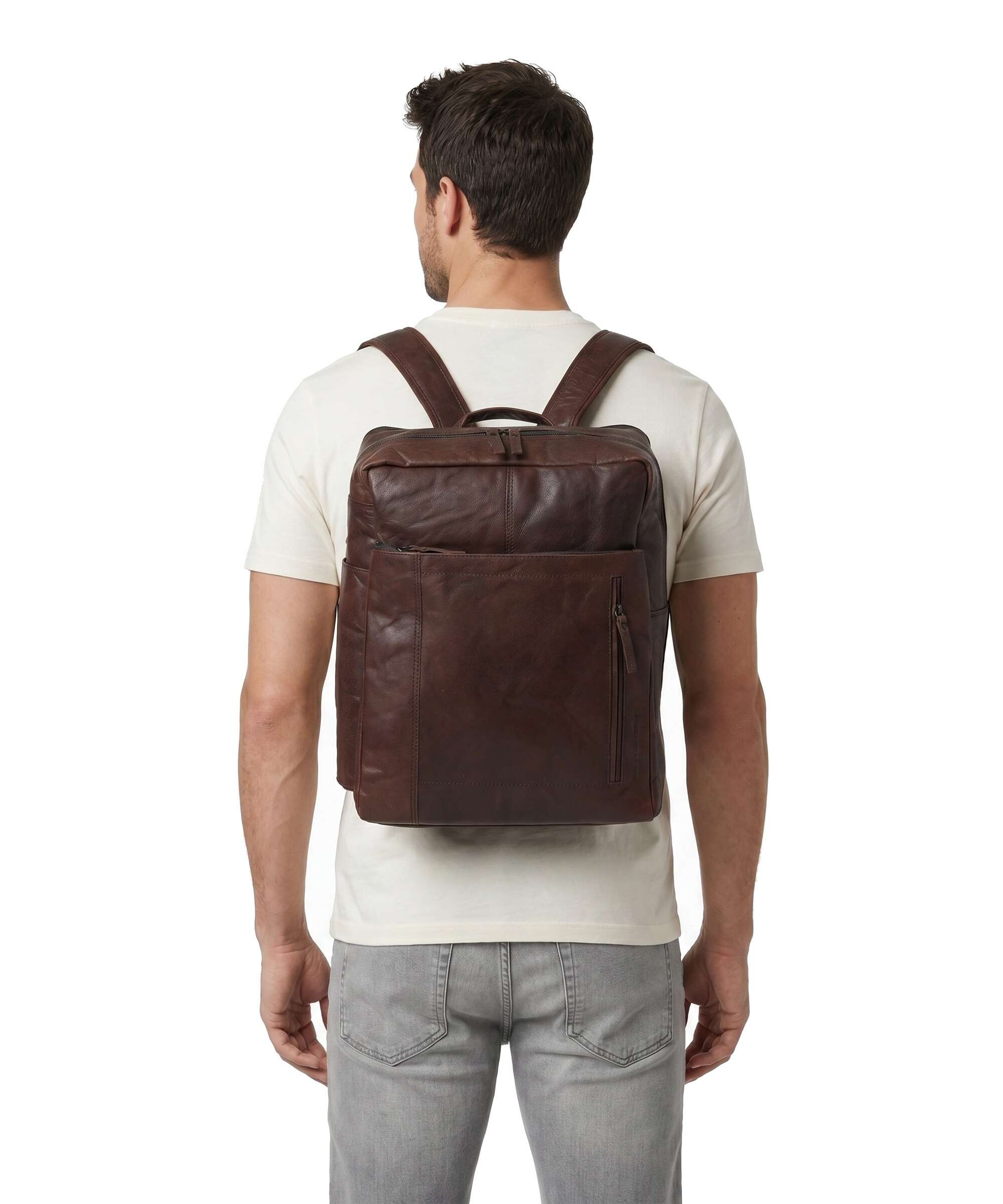 Spikes & Sparrow Bronco Jonathan Backpack dunkelbraun