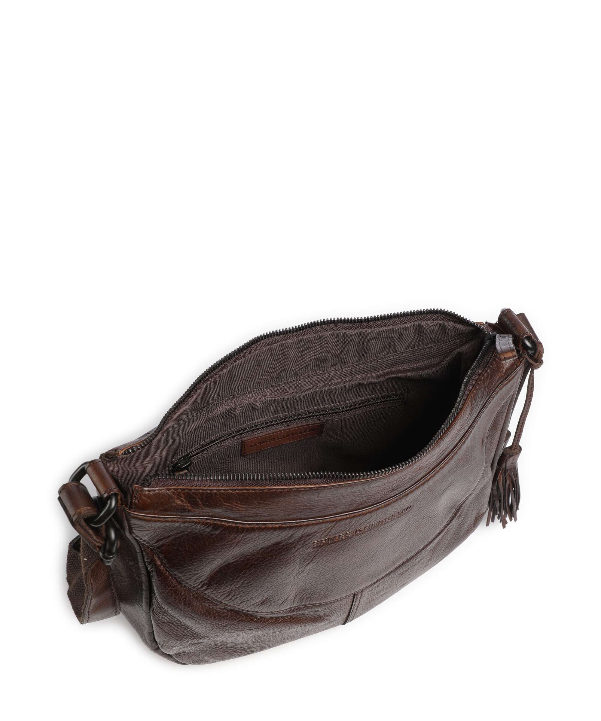 Spikes & Sparrow Apache Elliana Crossbody bag grained leather dark