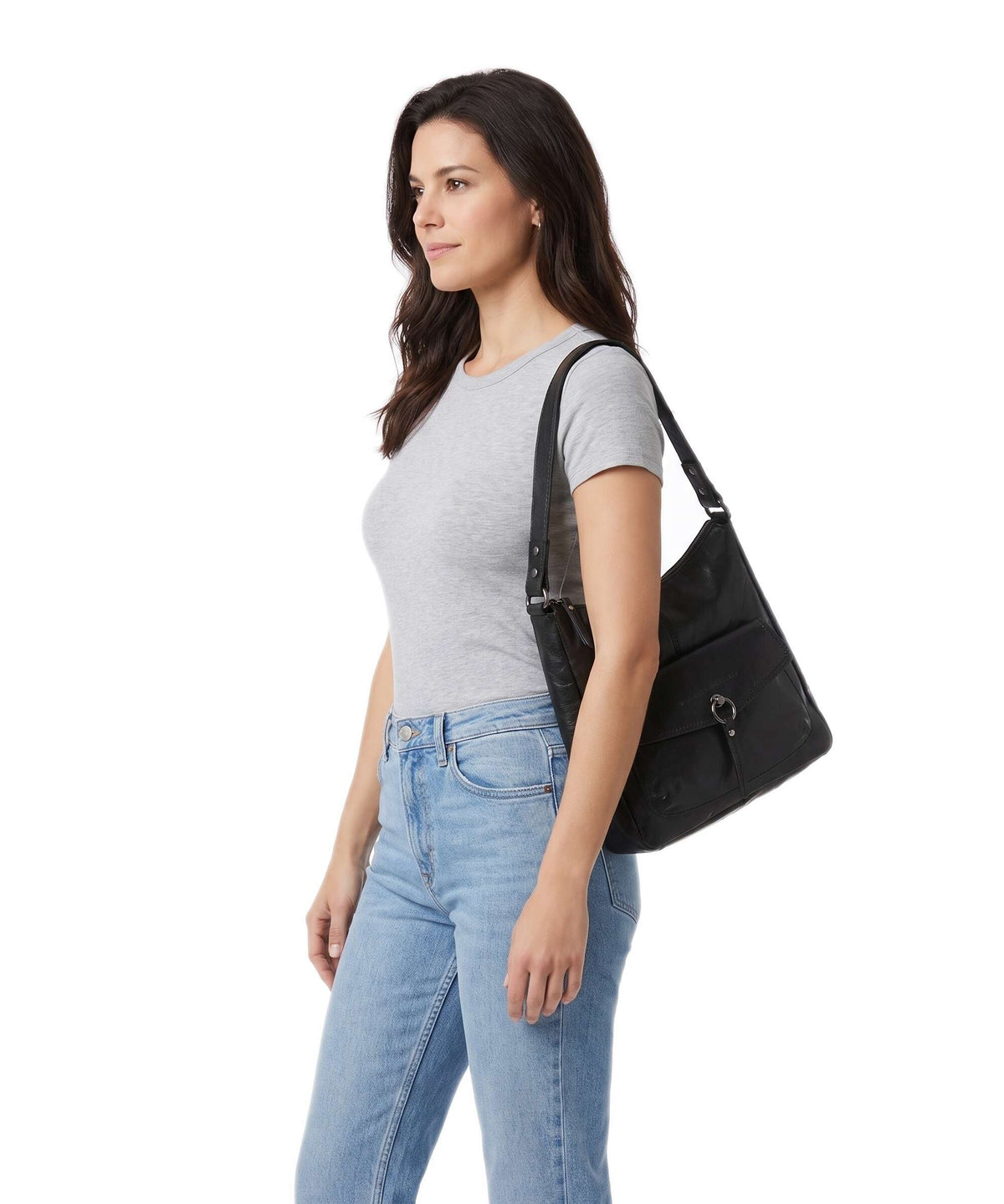 Spikes & Sparrow Bronco Cydney Hobo bag black