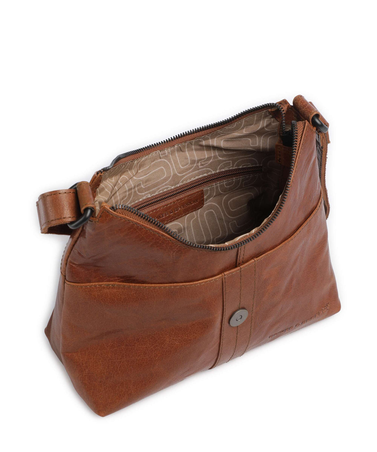 Spikes & Sparrow Bronco Ellesse Crossbody bag brandy